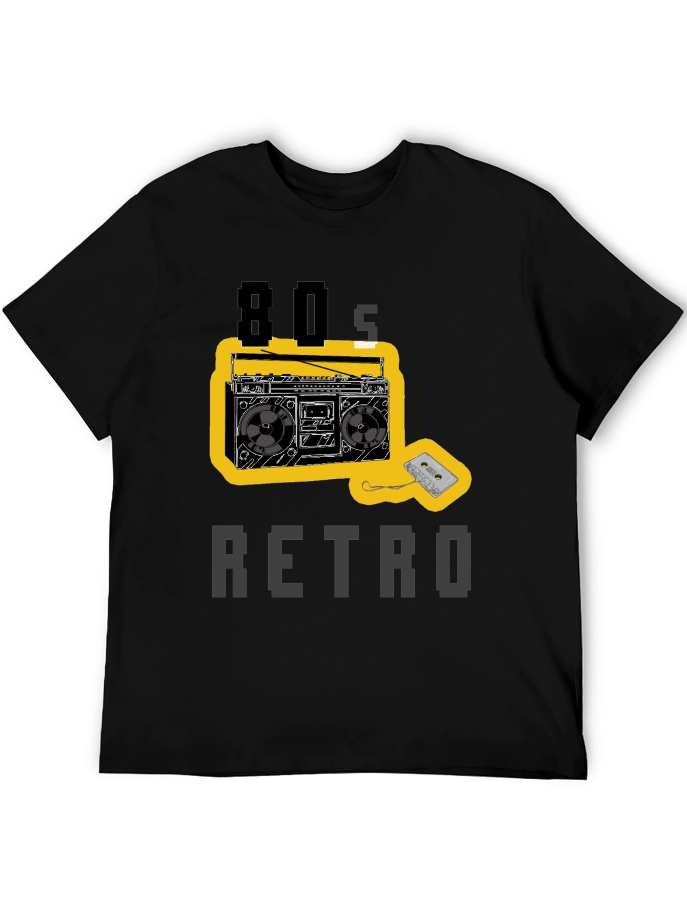 80s Retro Boombox Graphic T-Shirt