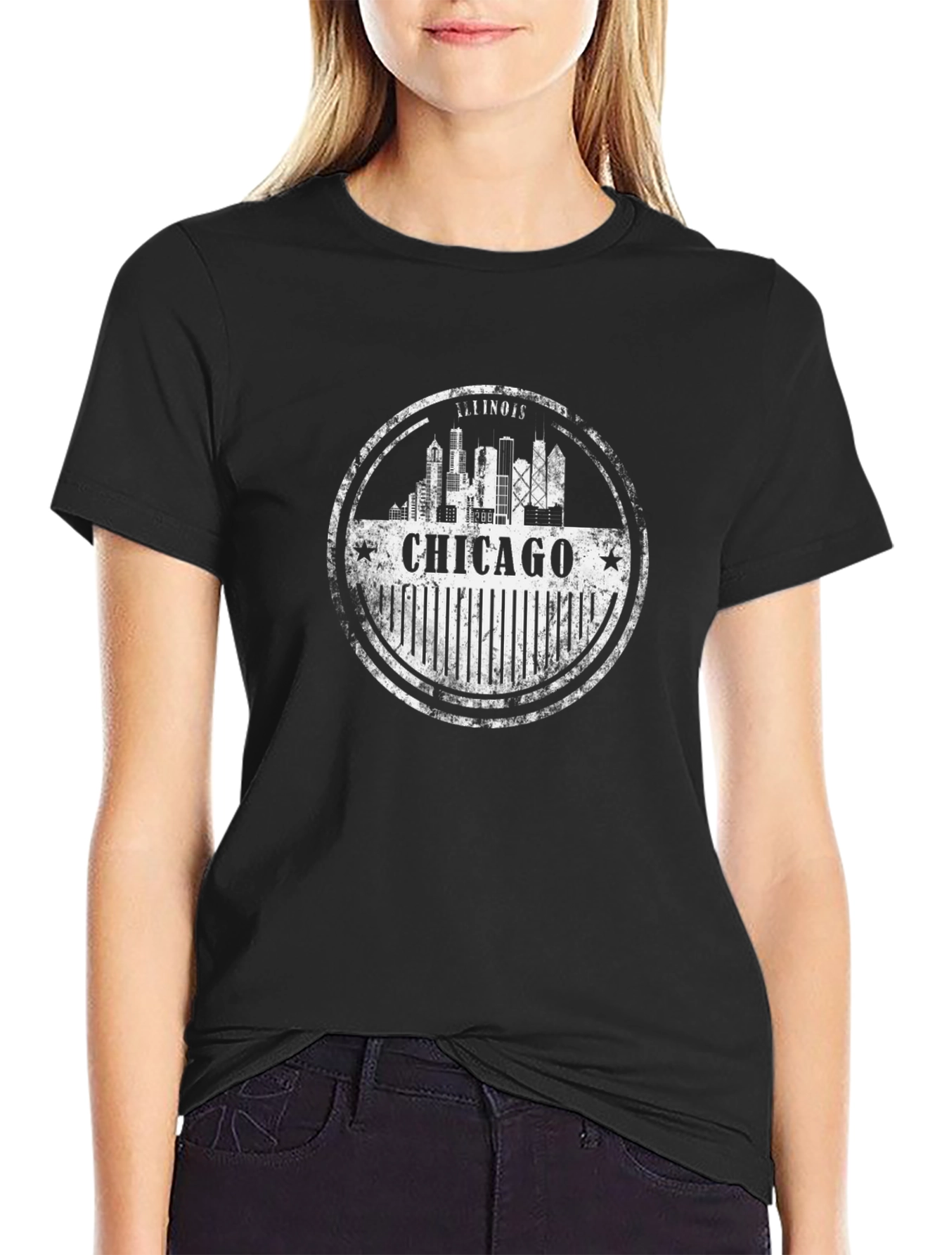 Chicago Illinois Skyline T-Shirt