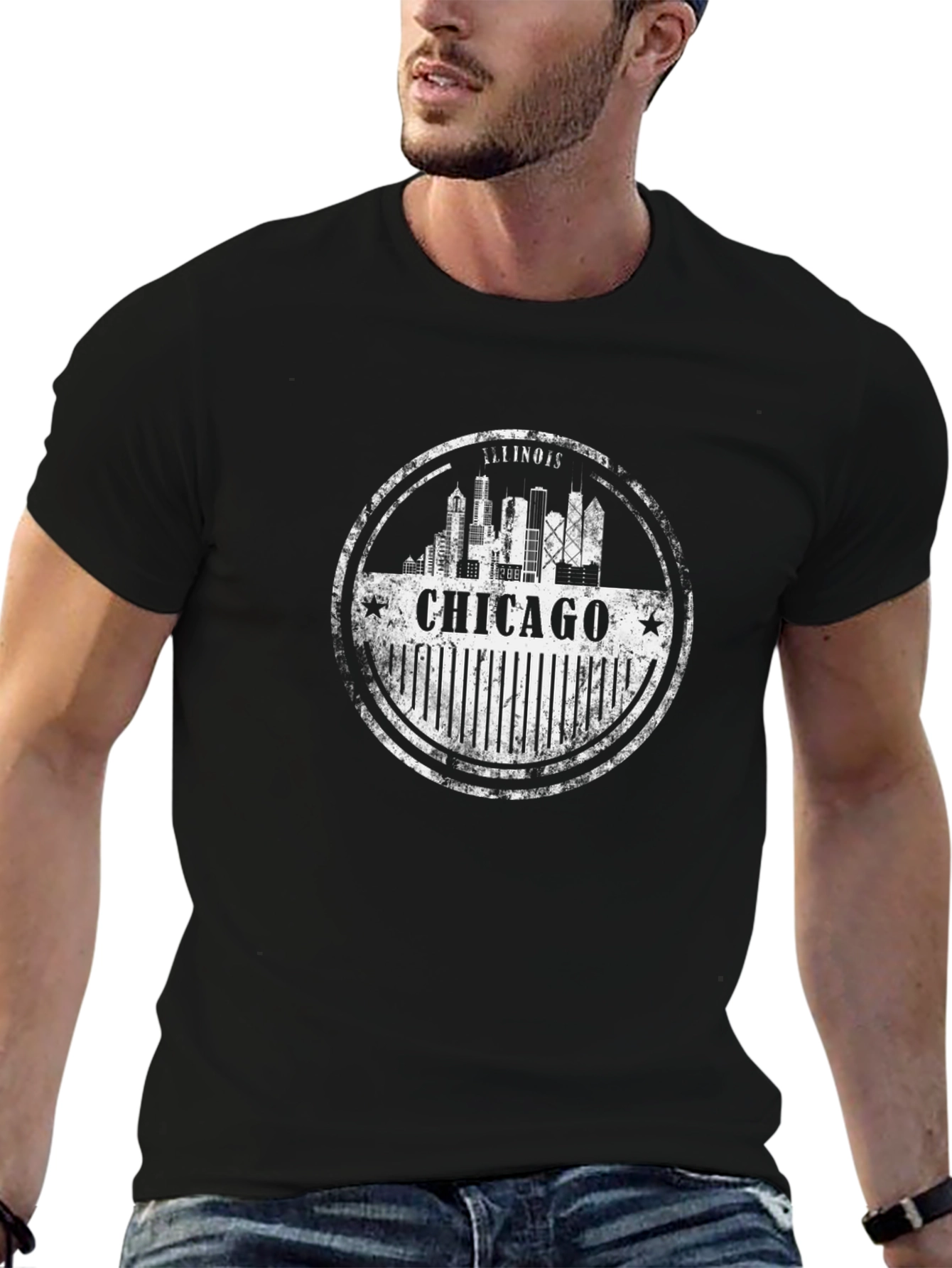 Chicago Illinois Skyline T-Shirt
