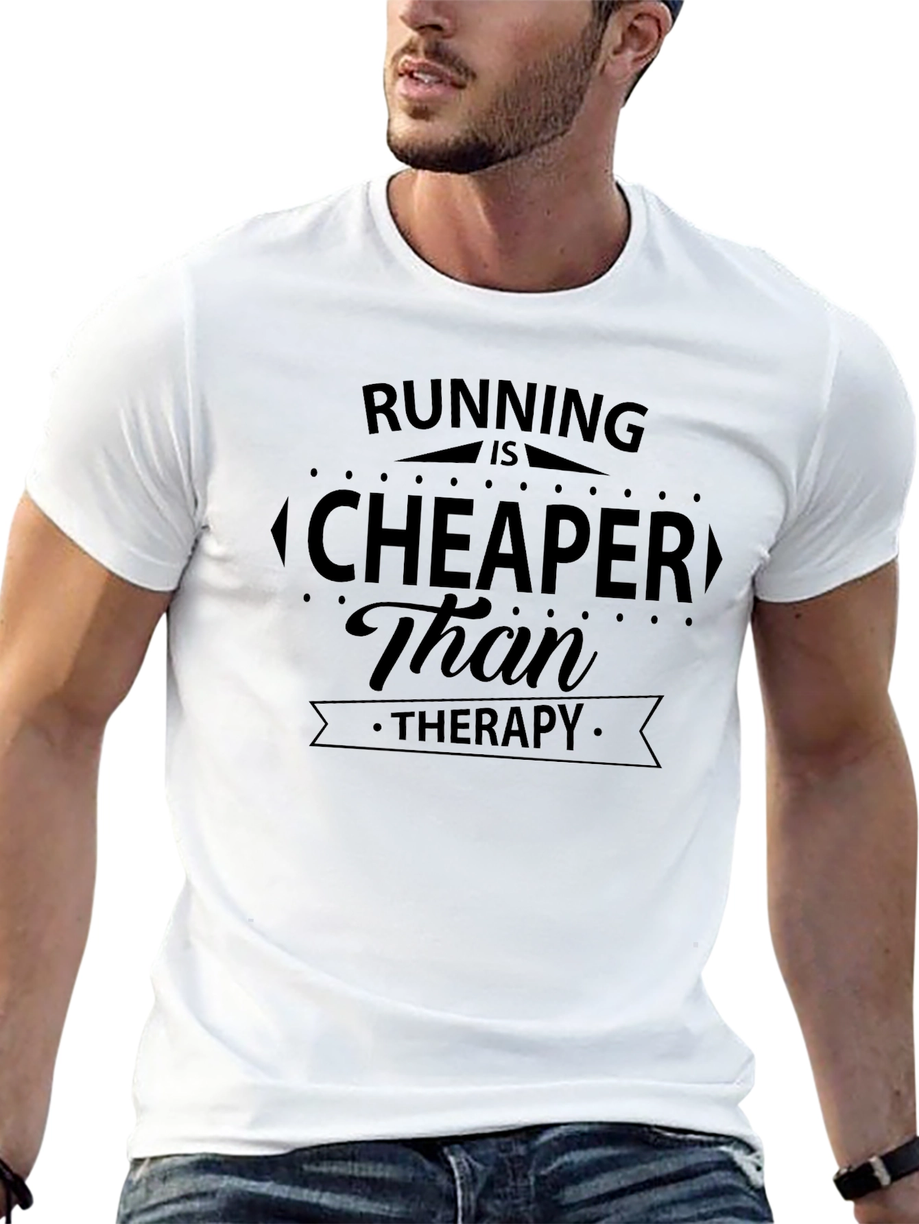 Running Is Cheaper Than Therapy T-Shirt