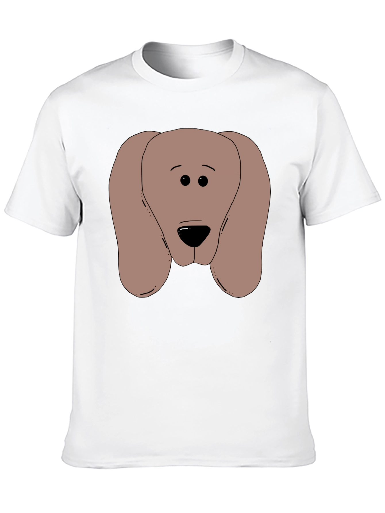 Dog Graphic Black T-Shirt Soft Cotton Blend