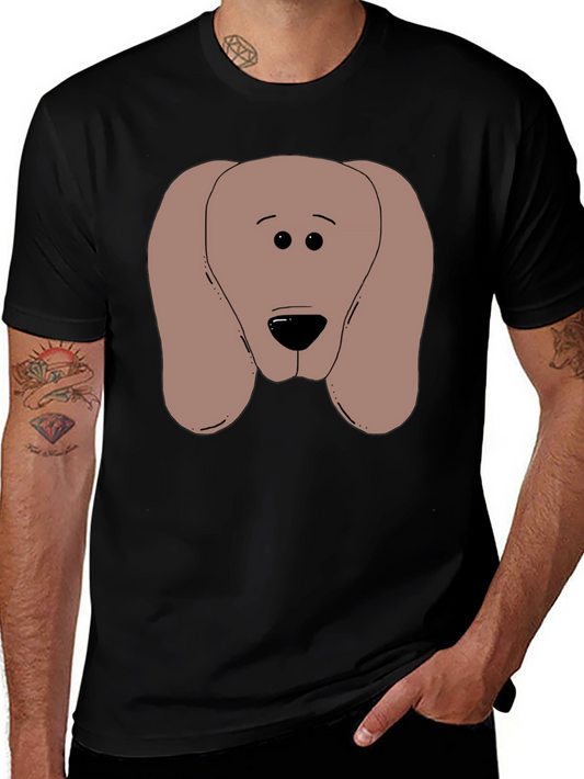 Dog Graphic Black T-Shirt Soft Cotton Blend