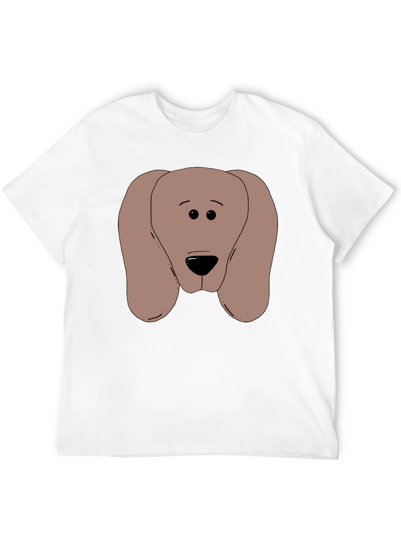 Dog Graphic Black T-Shirt Soft Cotton Blend