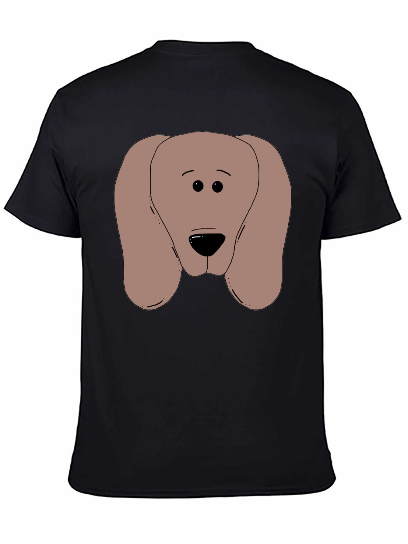 Dog Graphic Black T-Shirt Soft Cotton Blend