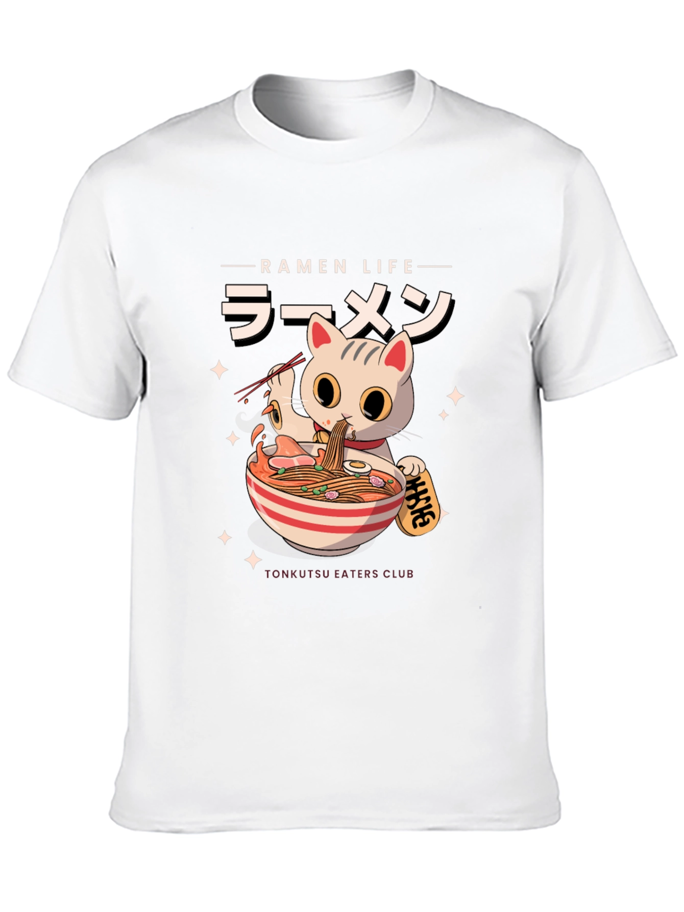 Ramen Cat T-Shirt - Tonkatsu Eaters Club