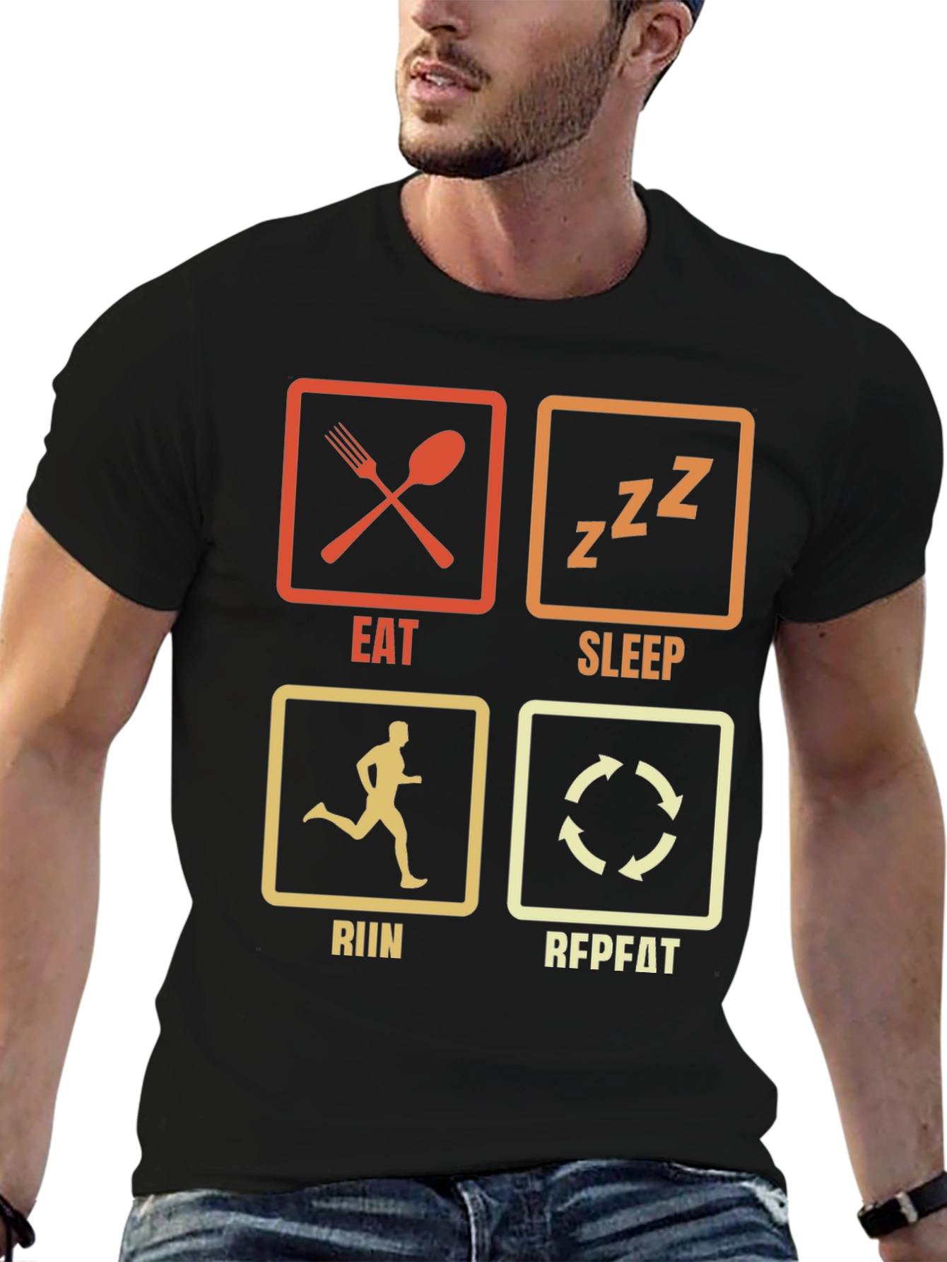 Eat Sleep Run Repeat T-Shirt | Runners Tee