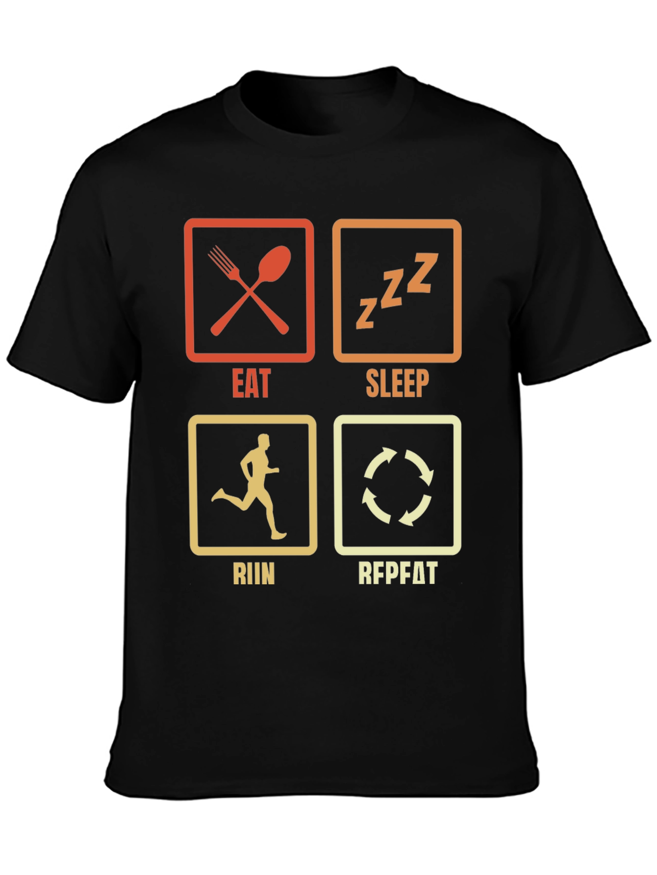 Eat Sleep Run Repeat T-Shirt | Runners Tee