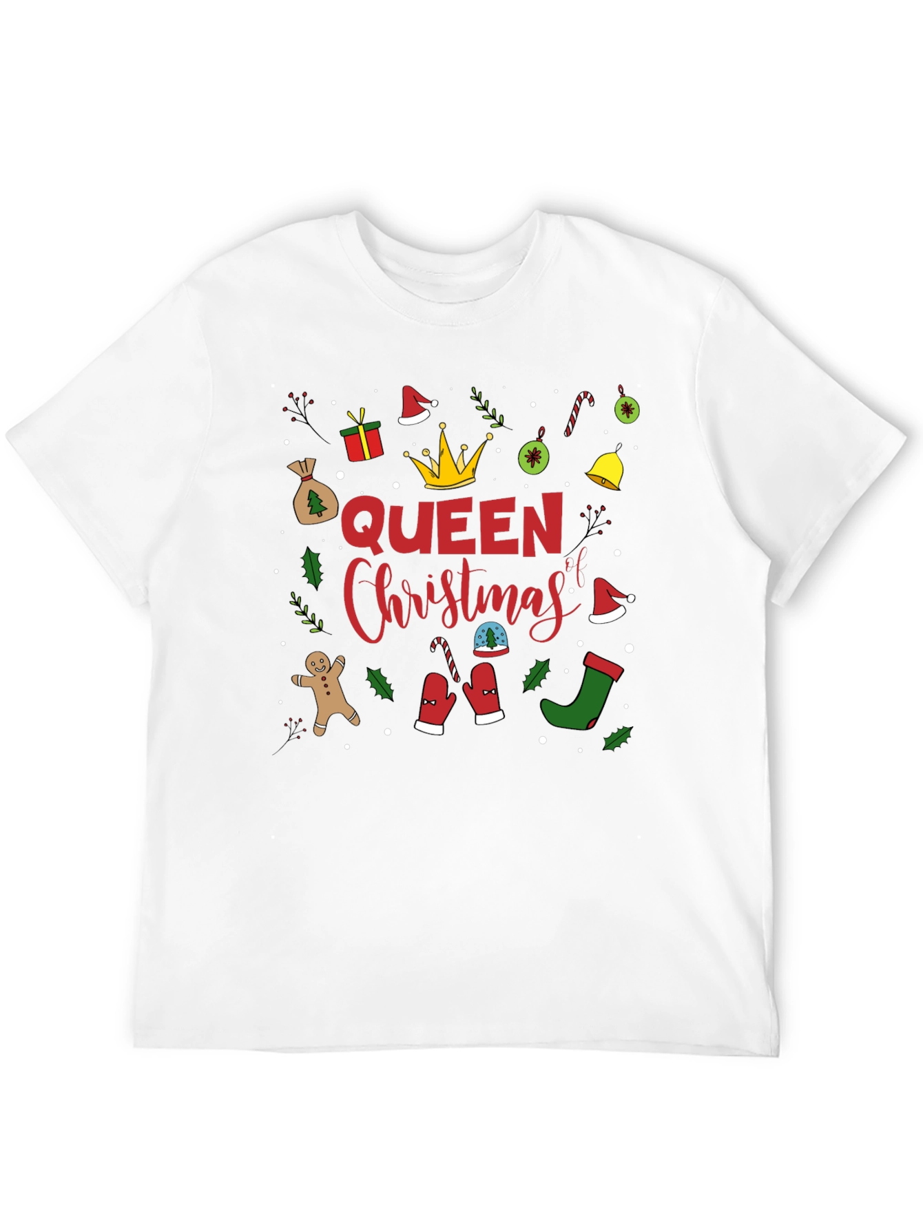 Queen Christmas Graphic Tee Shirt