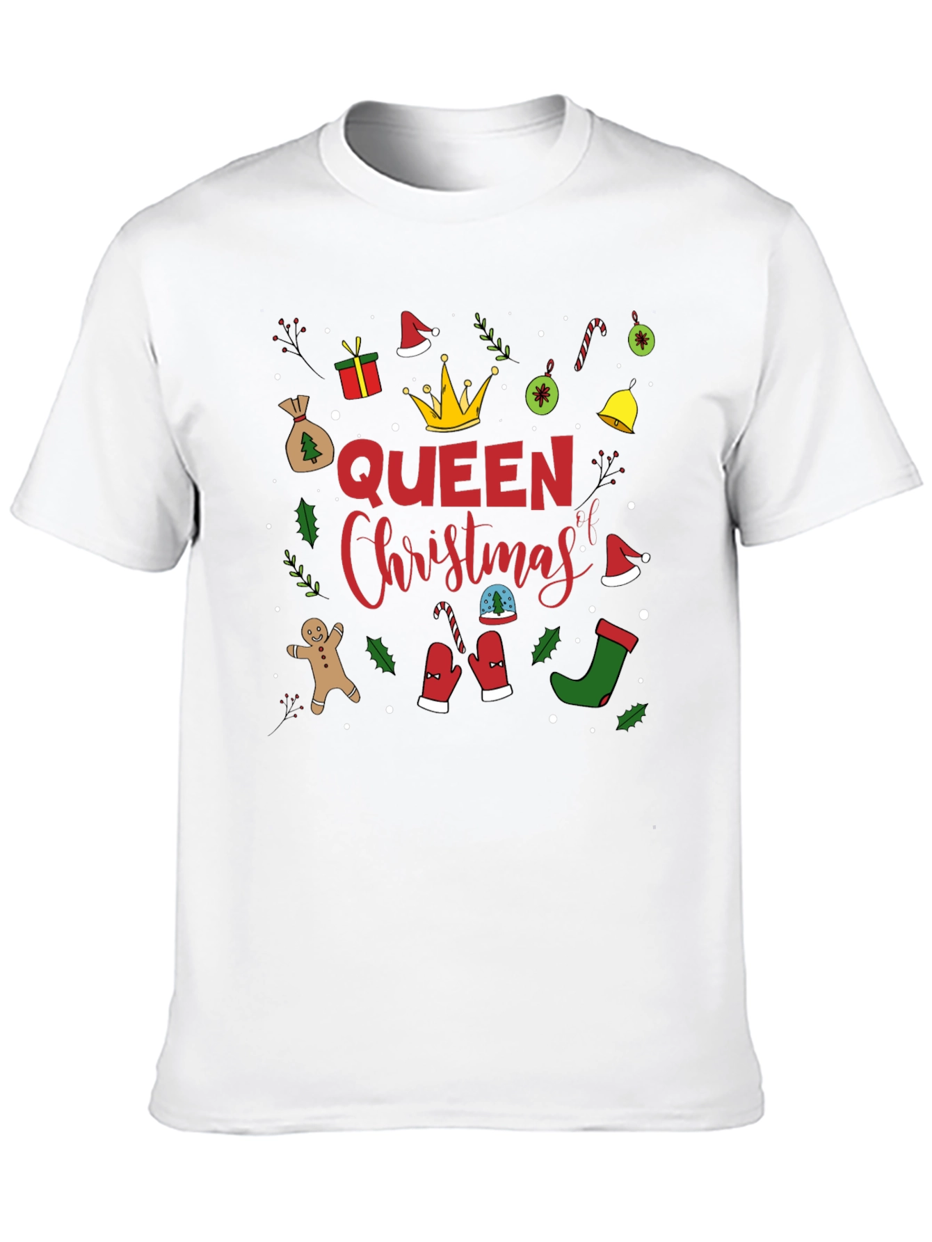 Queen Christmas Graphic Tee Shirt