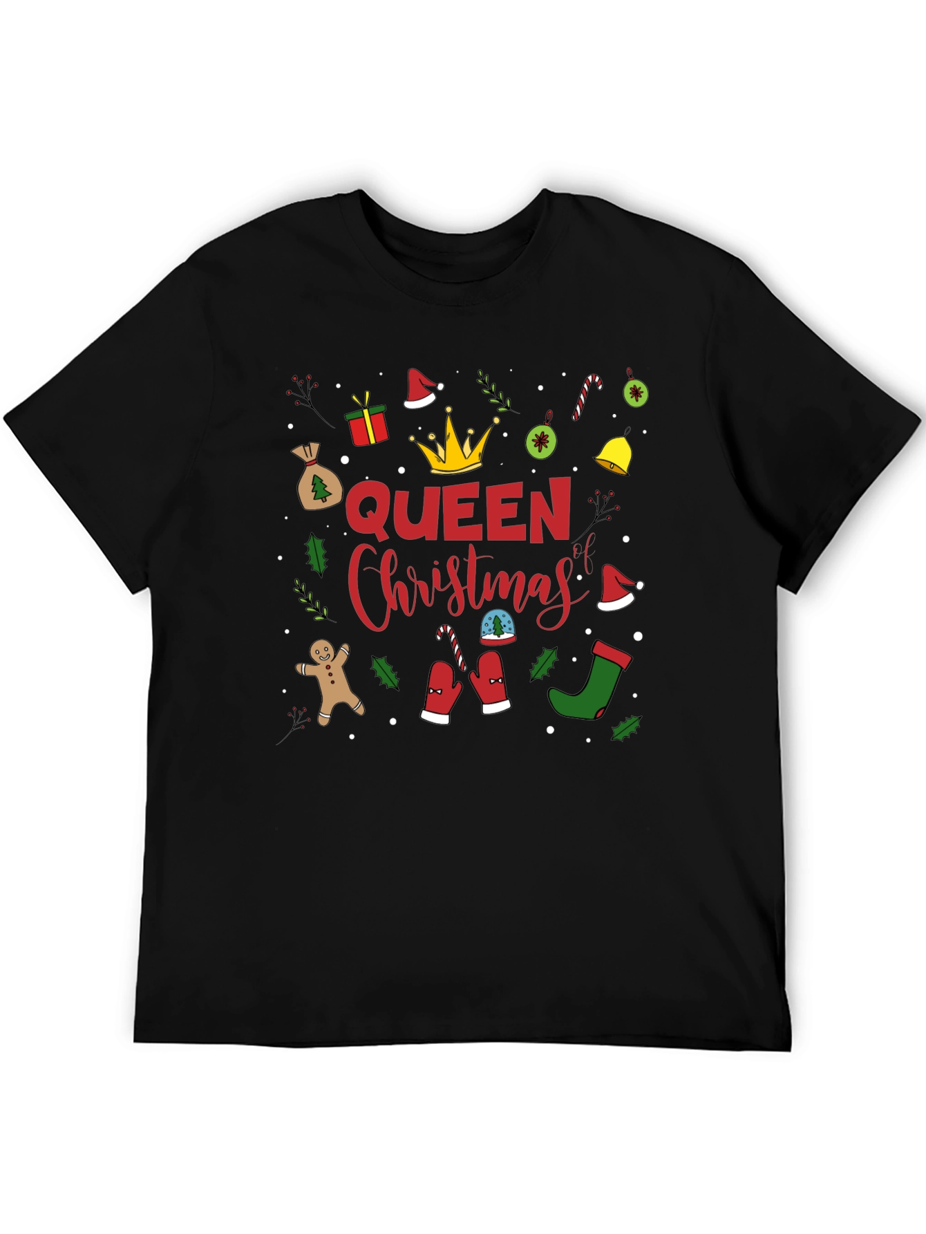 Queen Christmas Graphic Tee Shirt