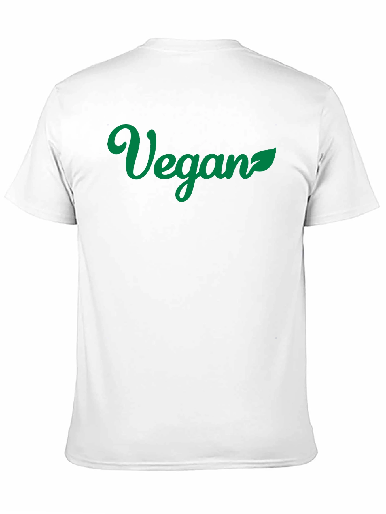 Vegan T-Shirt - Green Leaf Design
