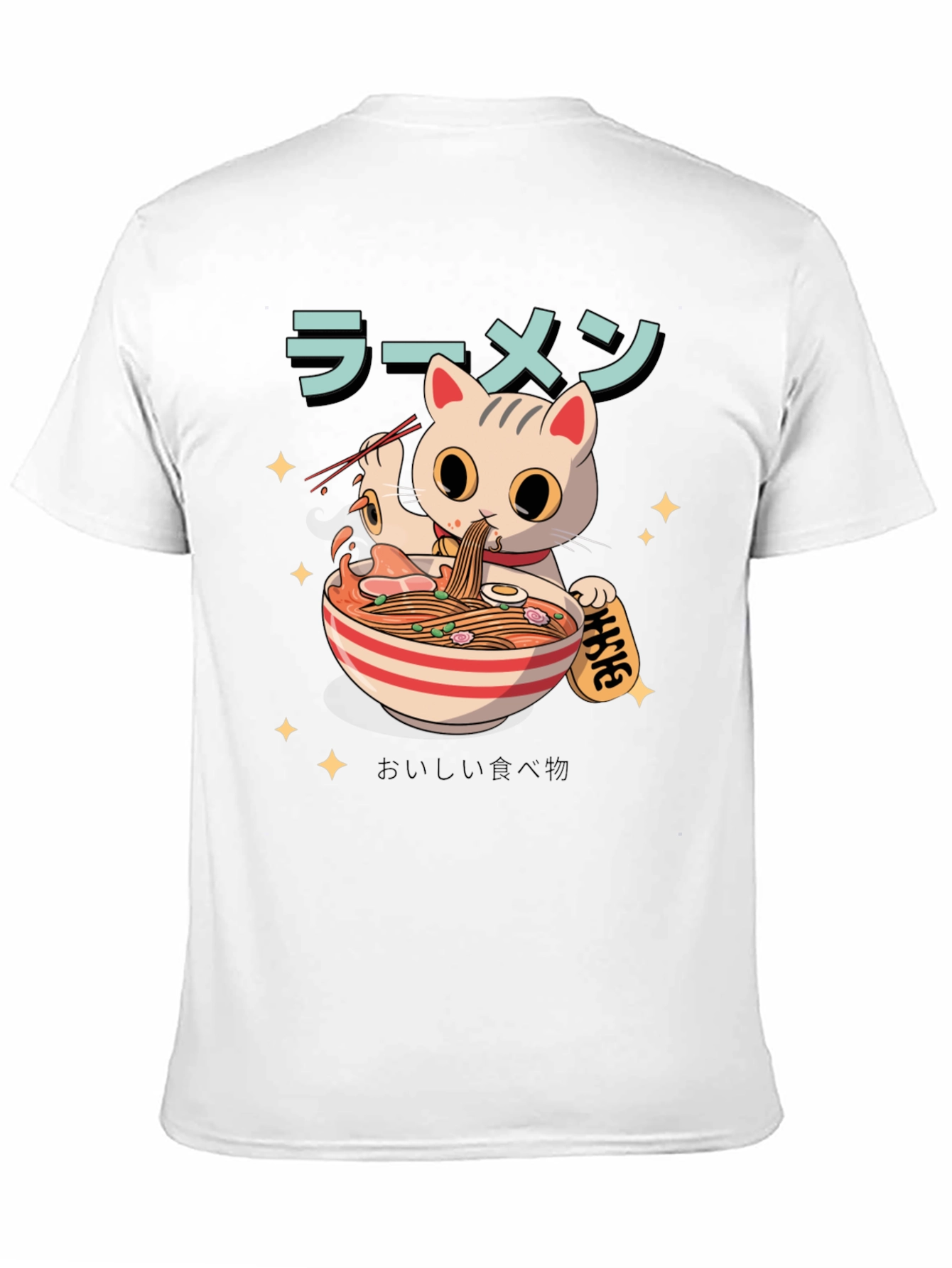 Ramen Cat T-Shirt - Cute Anime Graphic Tee