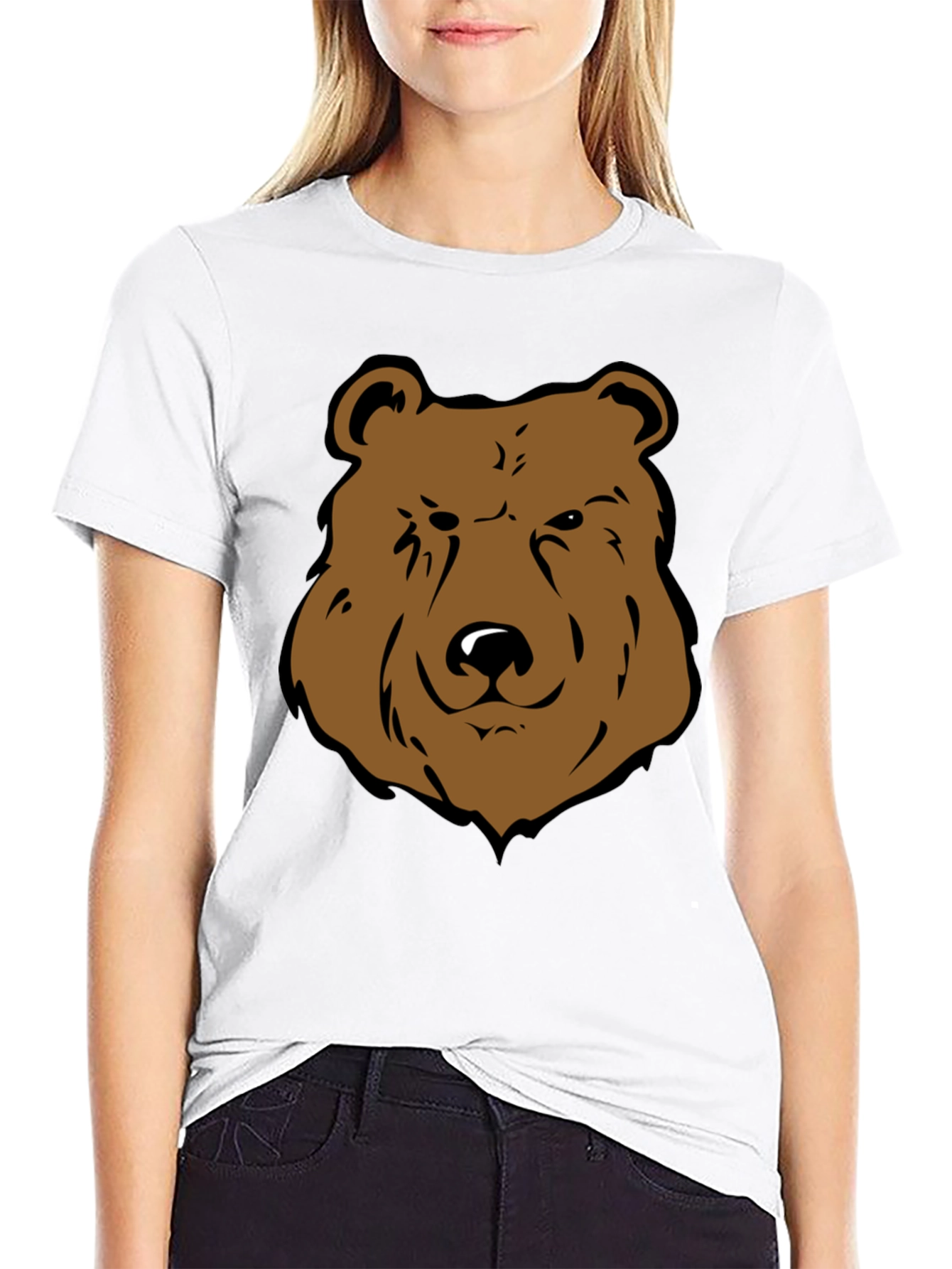 Bear Graphic Tee - Mens Black T-Shirt