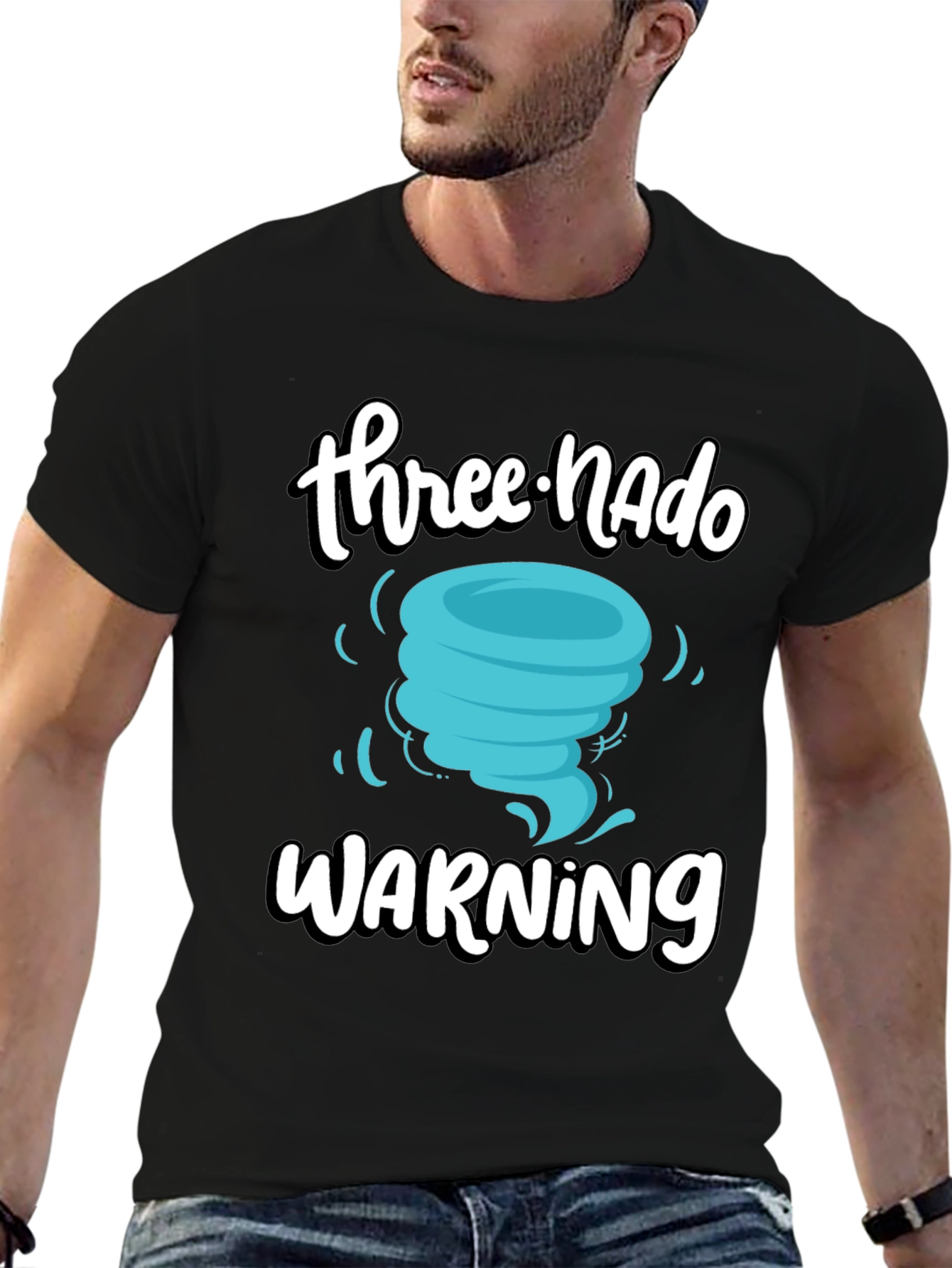 Three-Nado Warning T-Shirt - Fun Birthday Tee