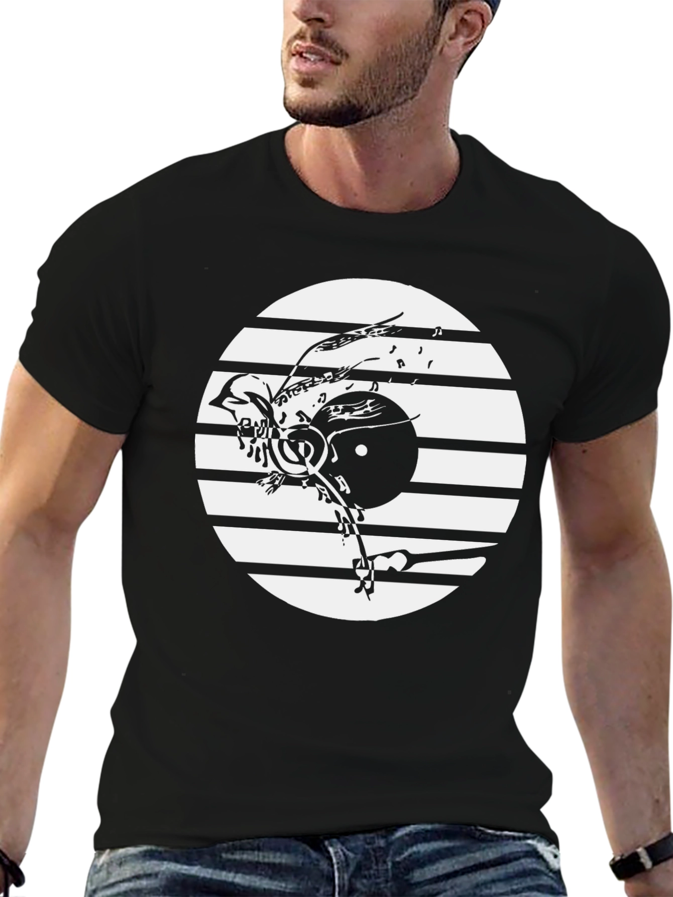 Bird & Record Graphic Tee