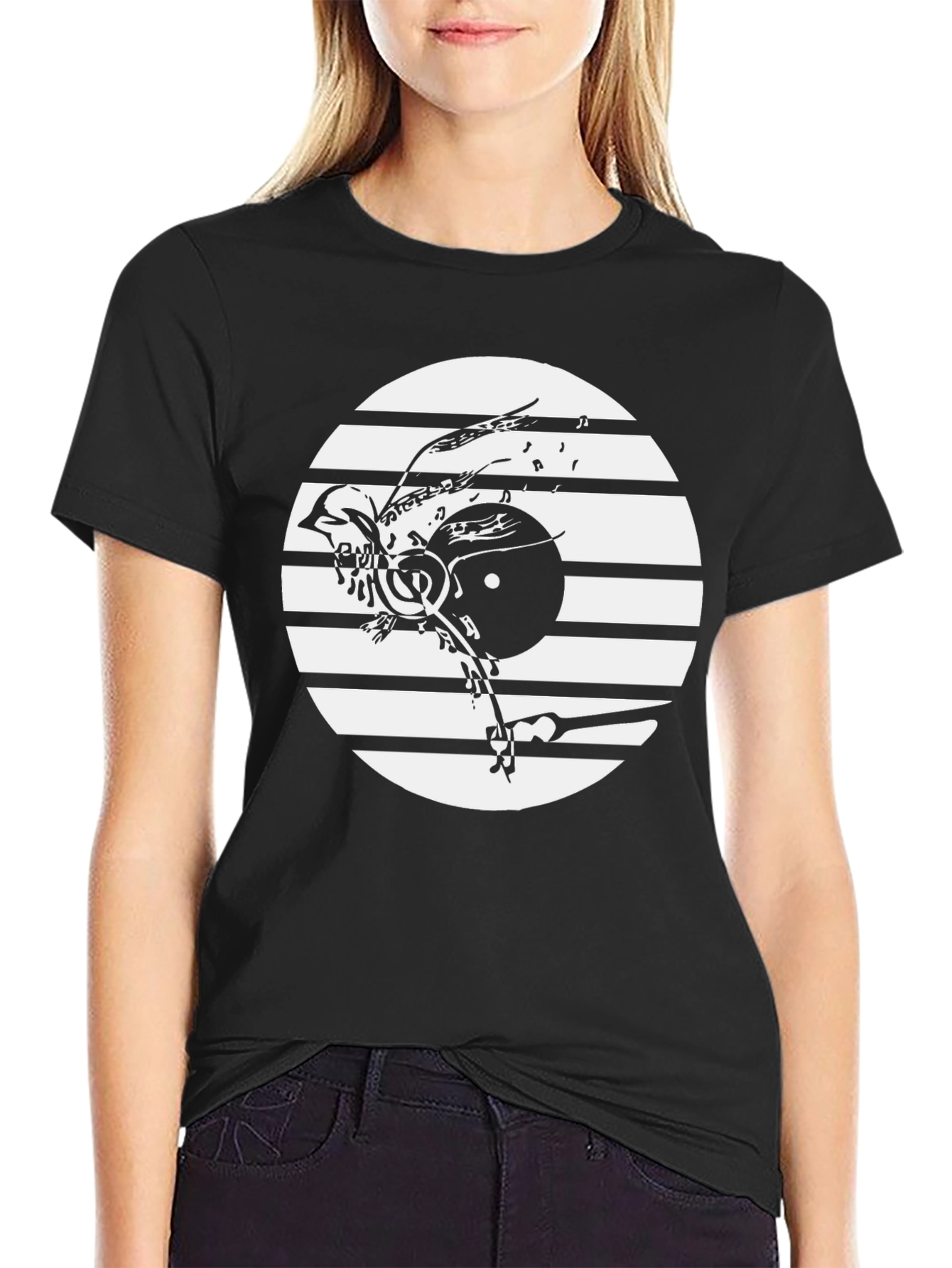 Bird & Record Graphic Tee