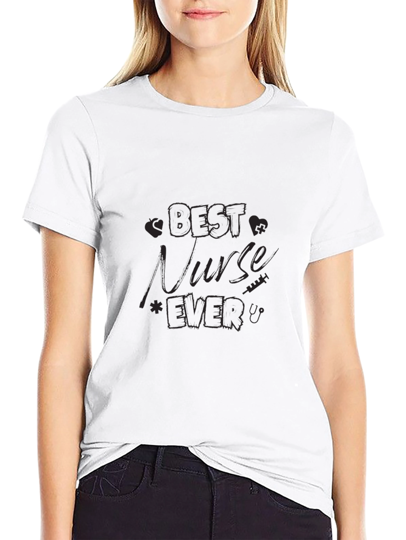 Best Nurse Ever Black T-Shirt