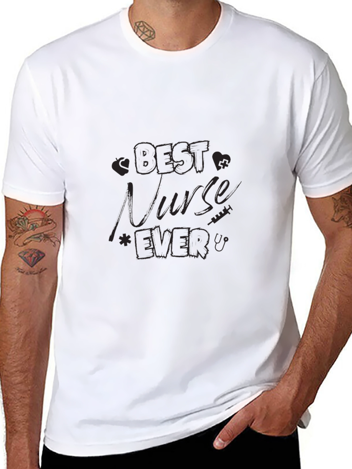 Best Nurse Ever Black T-Shirt