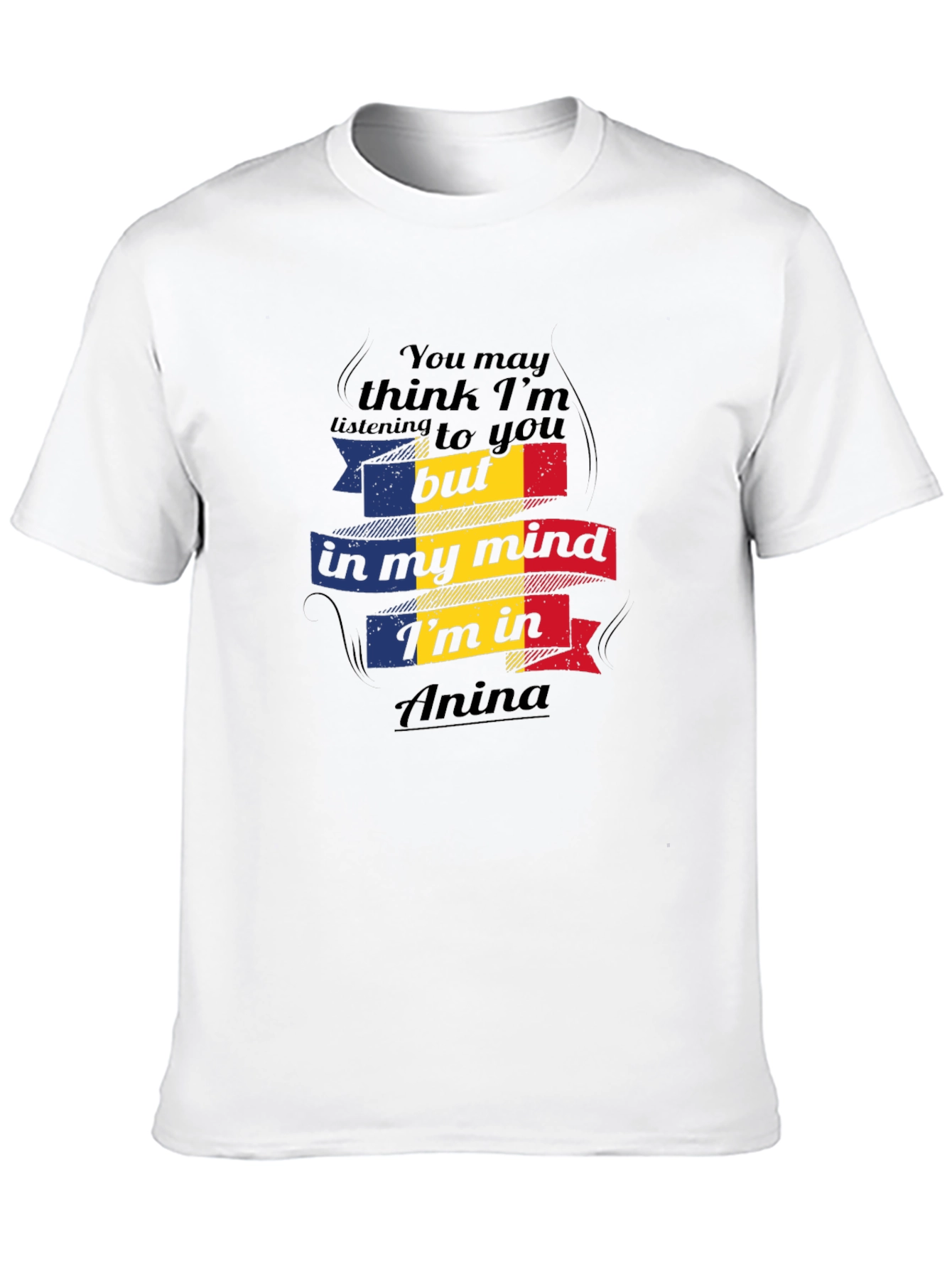 Anina Mind T-Shirt Romania Flag Design