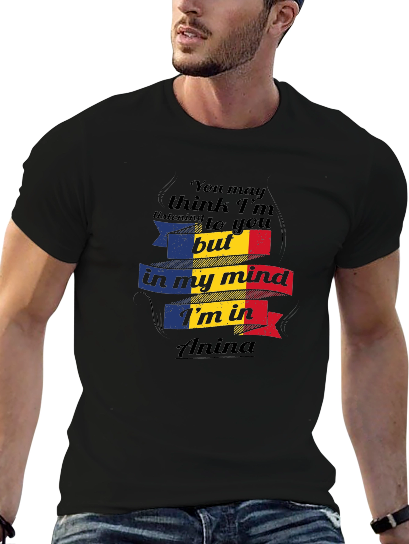 Anina Mind T-Shirt Romania Flag Design