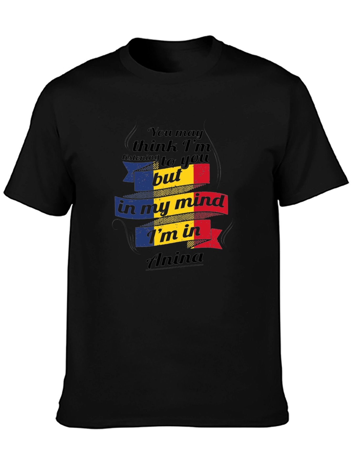 Anina Mind T-Shirt Romania Flag Design