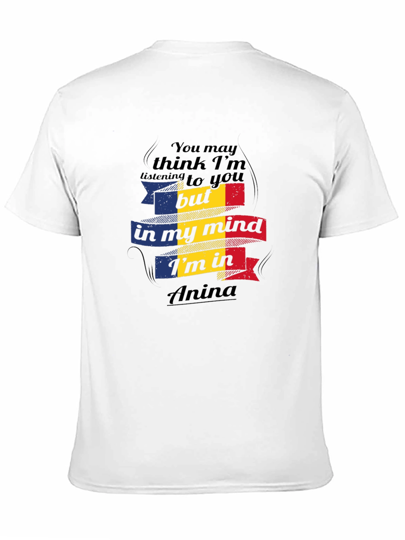 Anina Mind T-Shirt Romania Flag Design