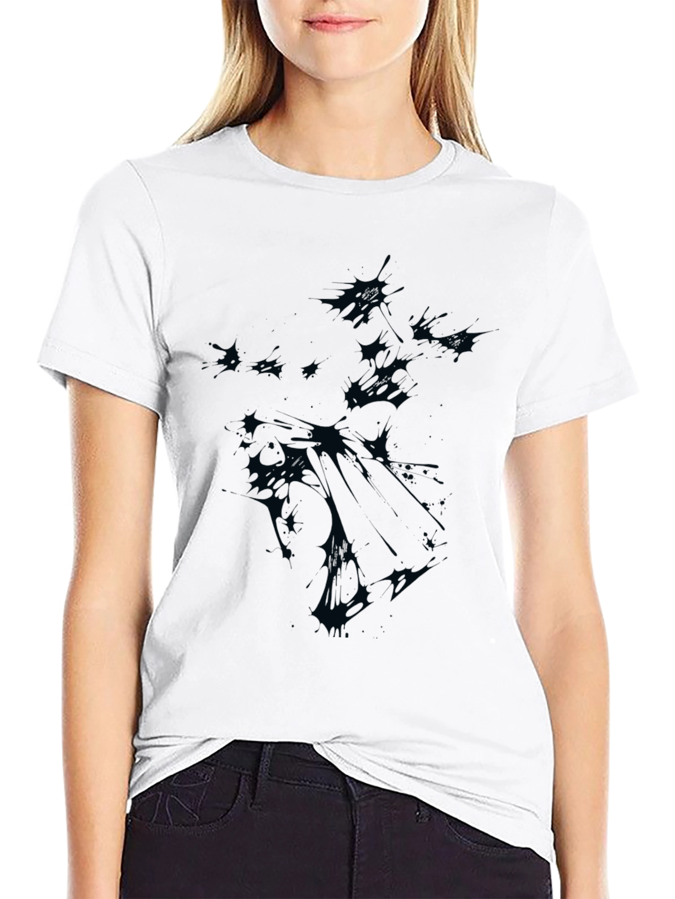 Mens Black Graphic T-Shirt