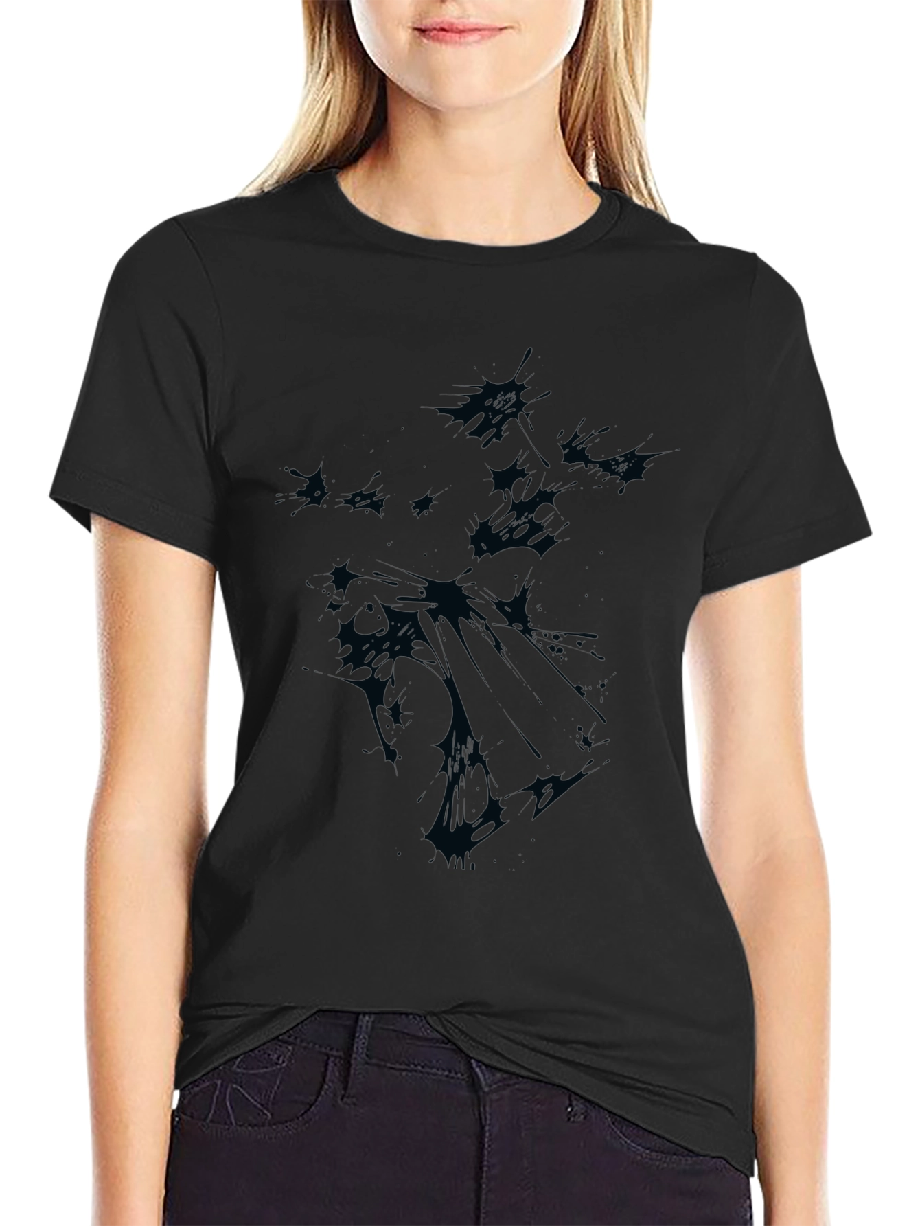 Mens Black Graphic T-Shirt
