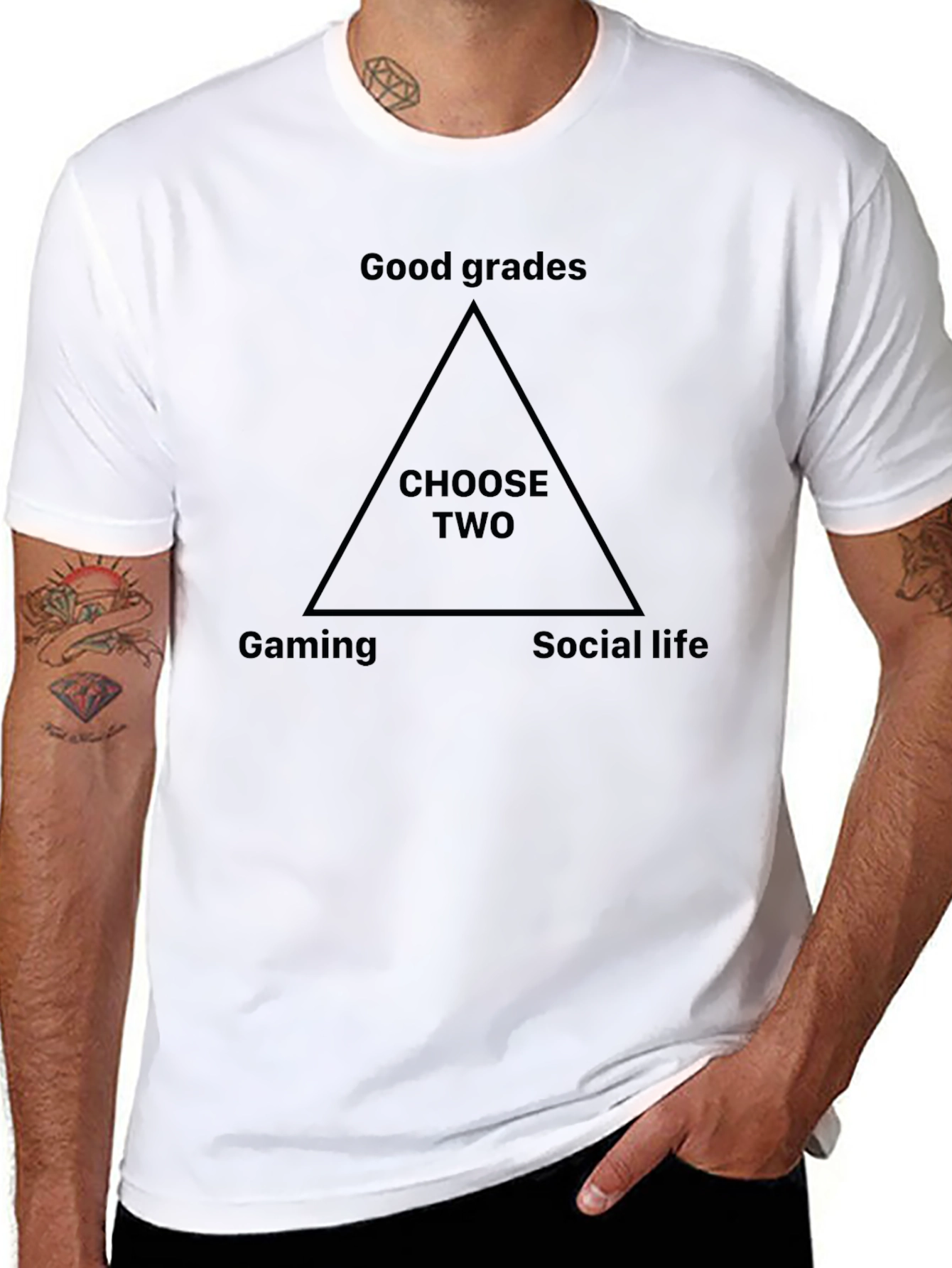 Choose Two T-Shirt - Gaming Grades Social Life