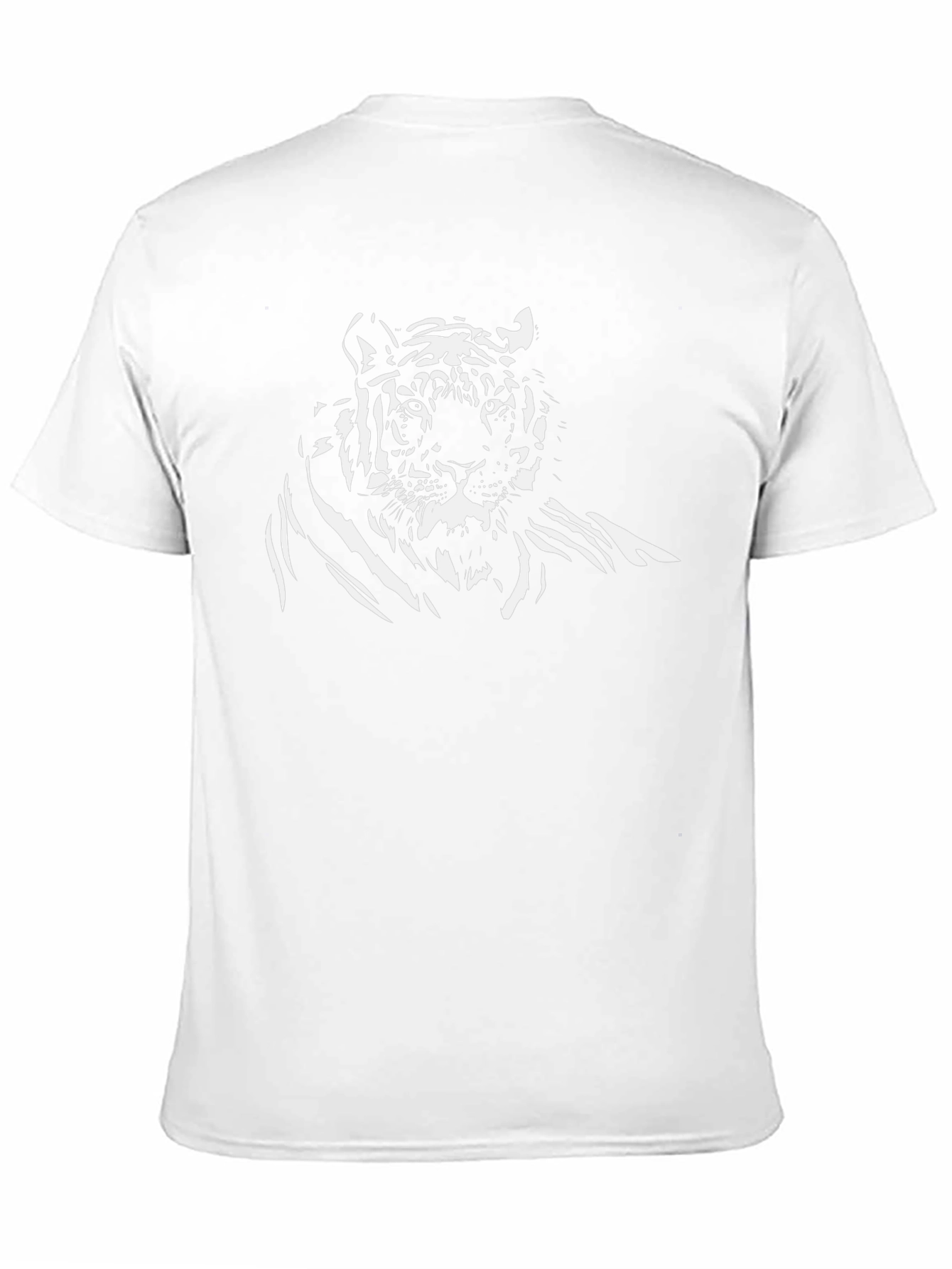 Black Tiger Graphic Tee - Stylish Animal Design