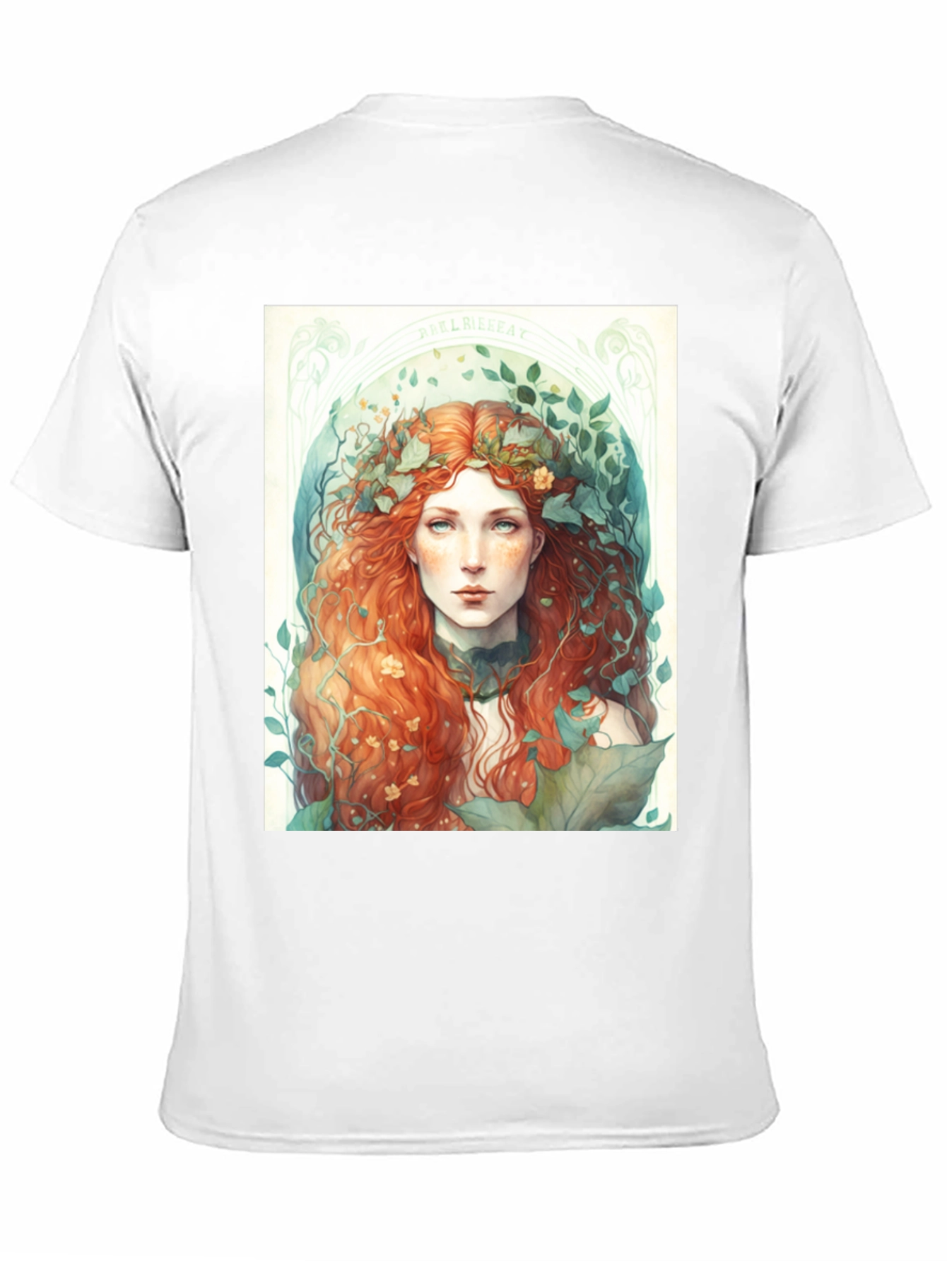 Nature Goddess Graphic Tee - Black Cotton Blend