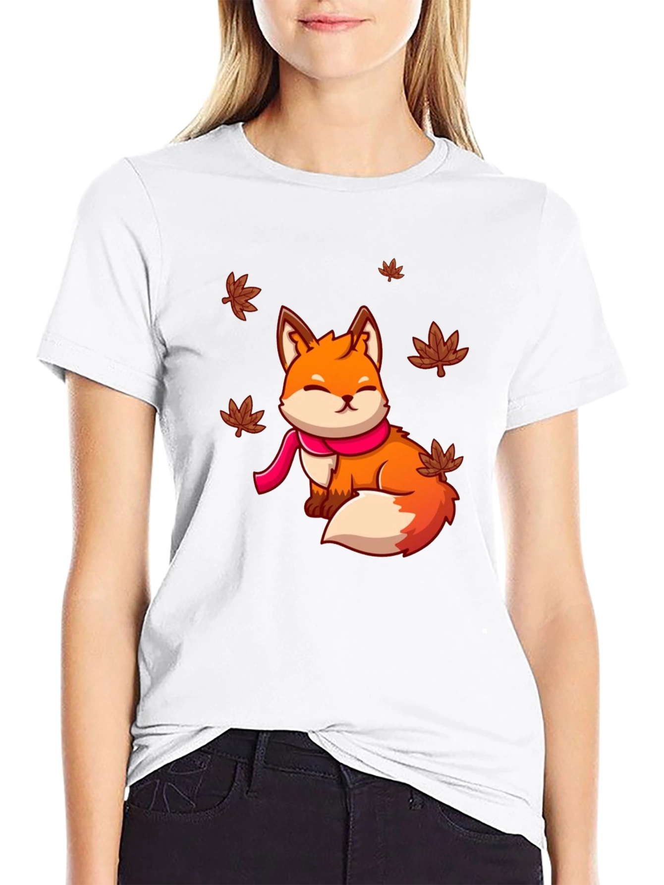 Cute Fox Autumn T-Shirt - Unisex Graphic Tee