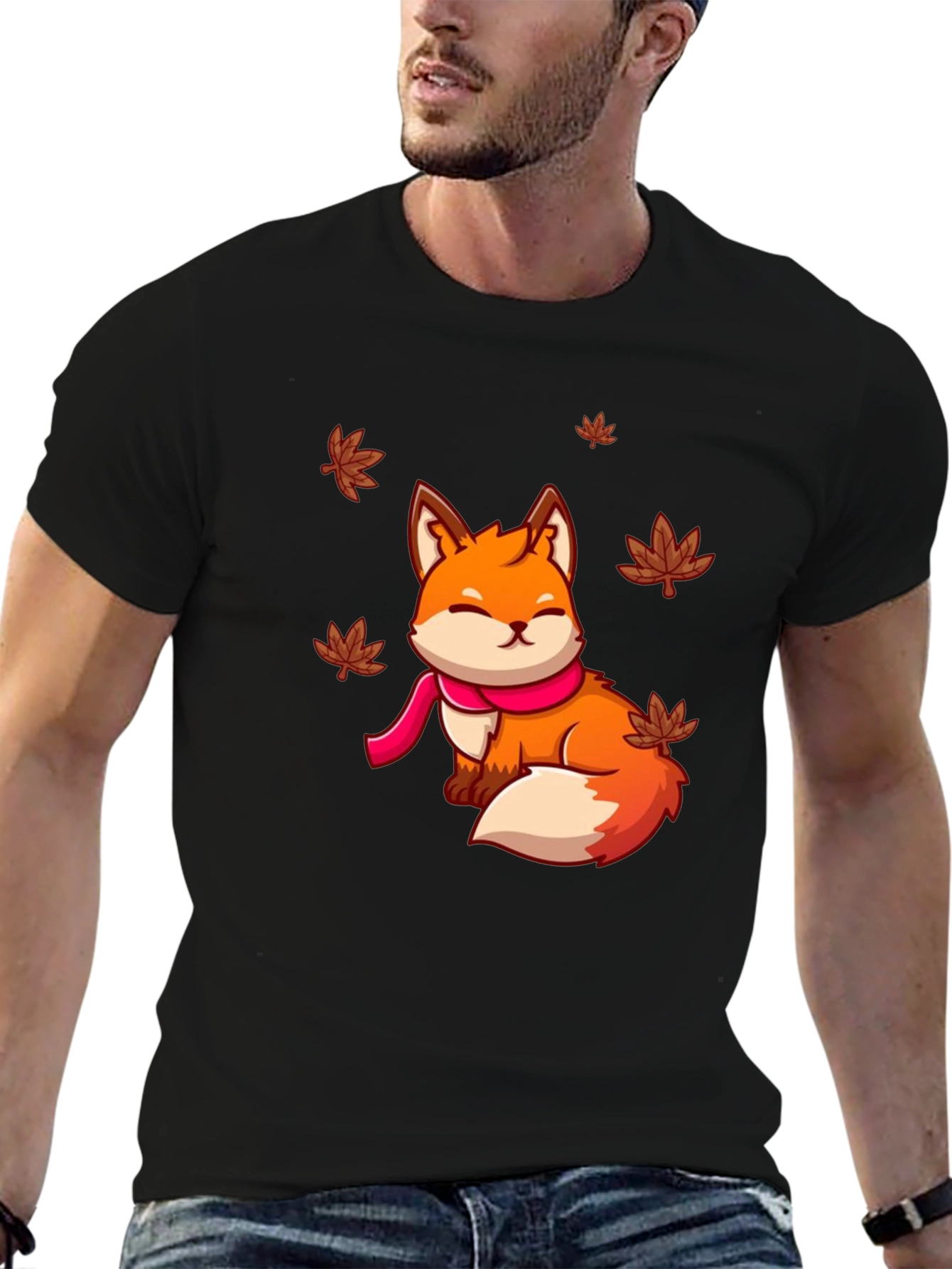 Cute Fox Autumn T-Shirt - Unisex Graphic Tee