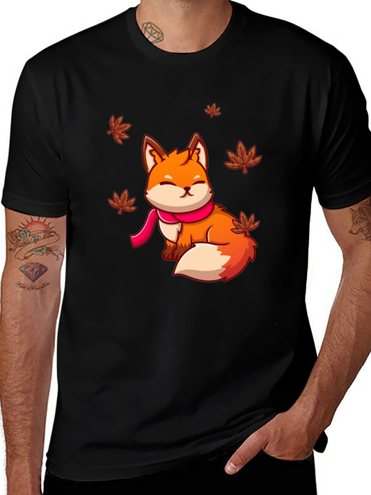 Cute Fox Autumn T-Shirt - Unisex Graphic Tee
