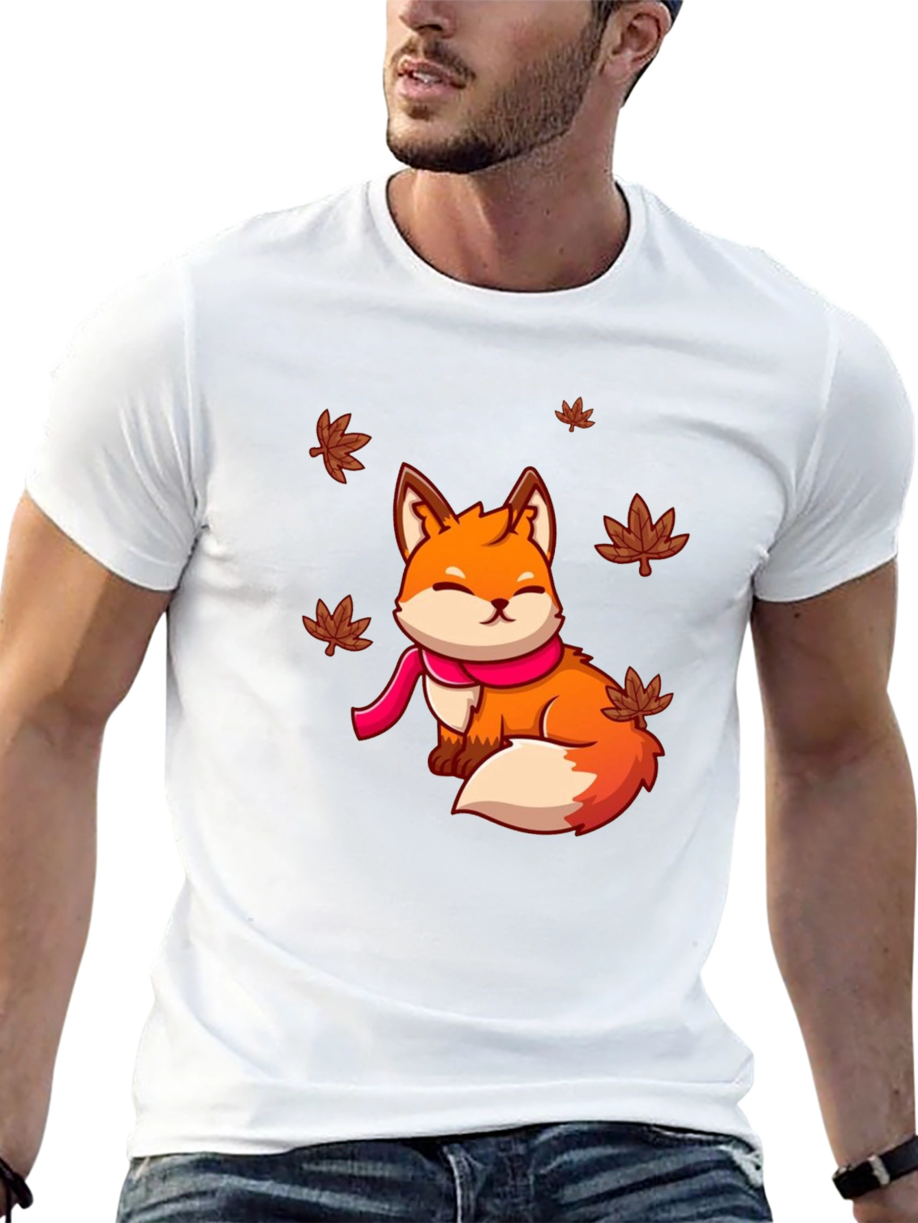 Cute Fox Autumn T-Shirt - Unisex Graphic Tee