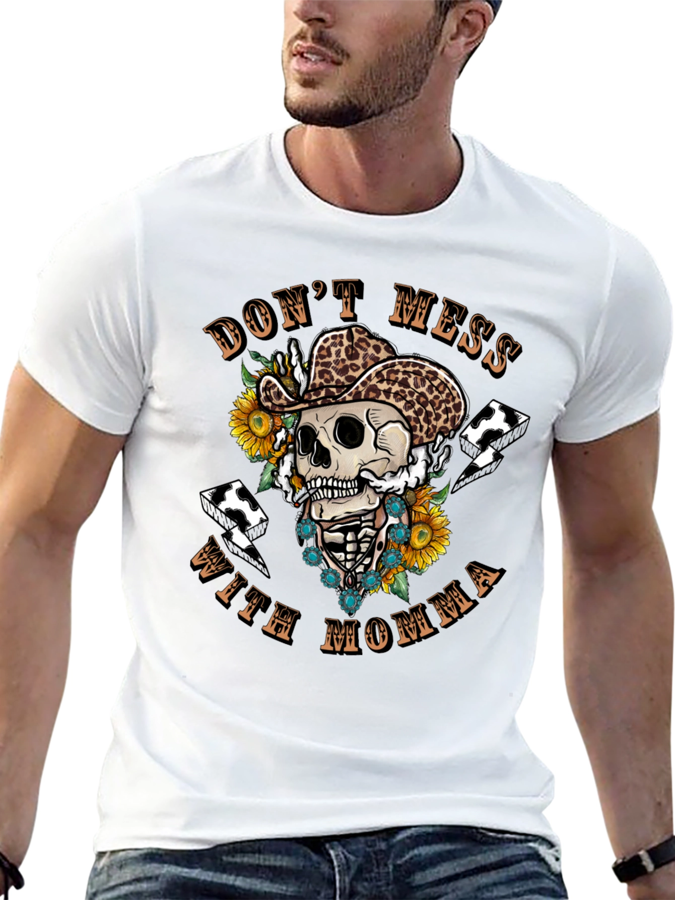 Dont Mess with Momma Skeleton Graphic Tee