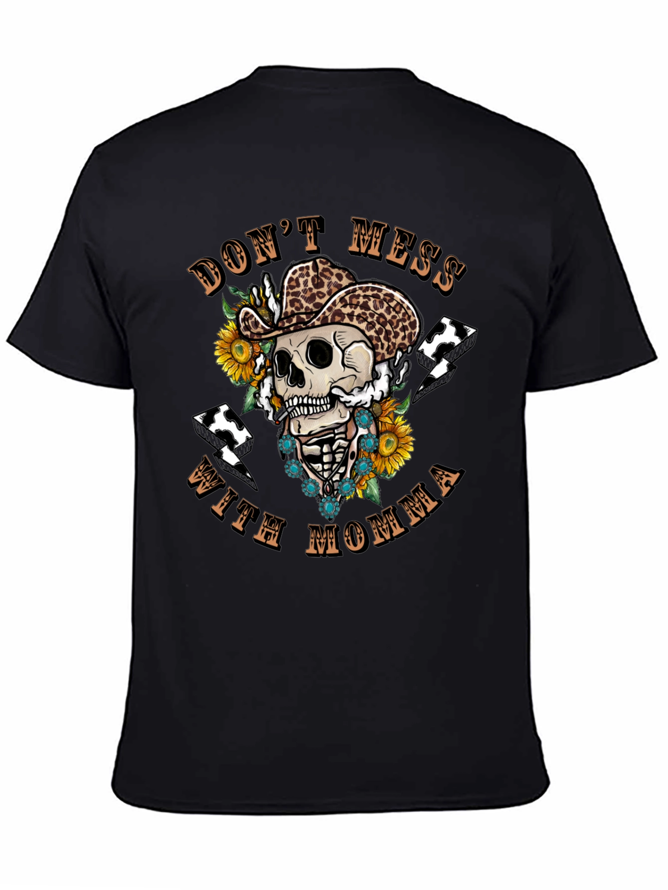 Dont Mess with Momma Skeleton Graphic Tee