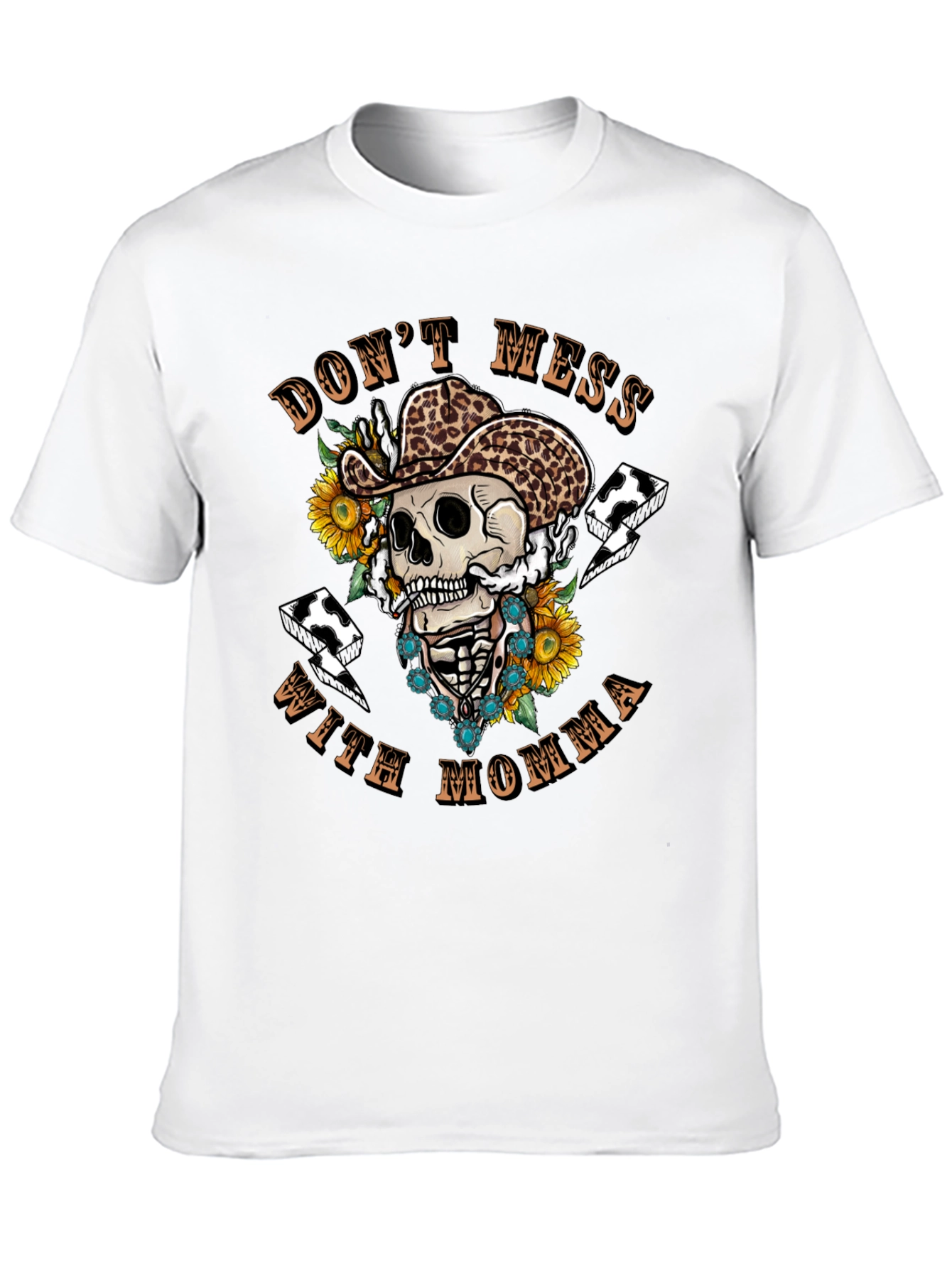 Dont Mess with Momma Skeleton Graphic Tee