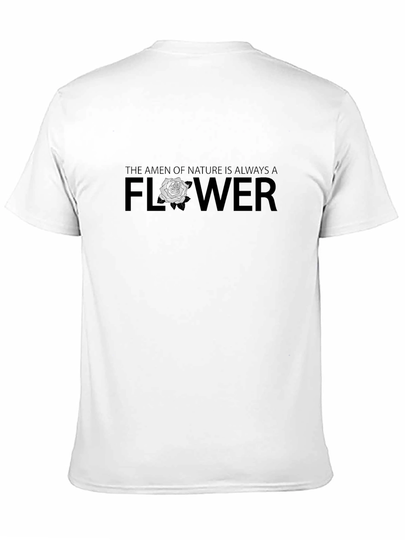 Natures Amen Flower Graphic Tee - Mens