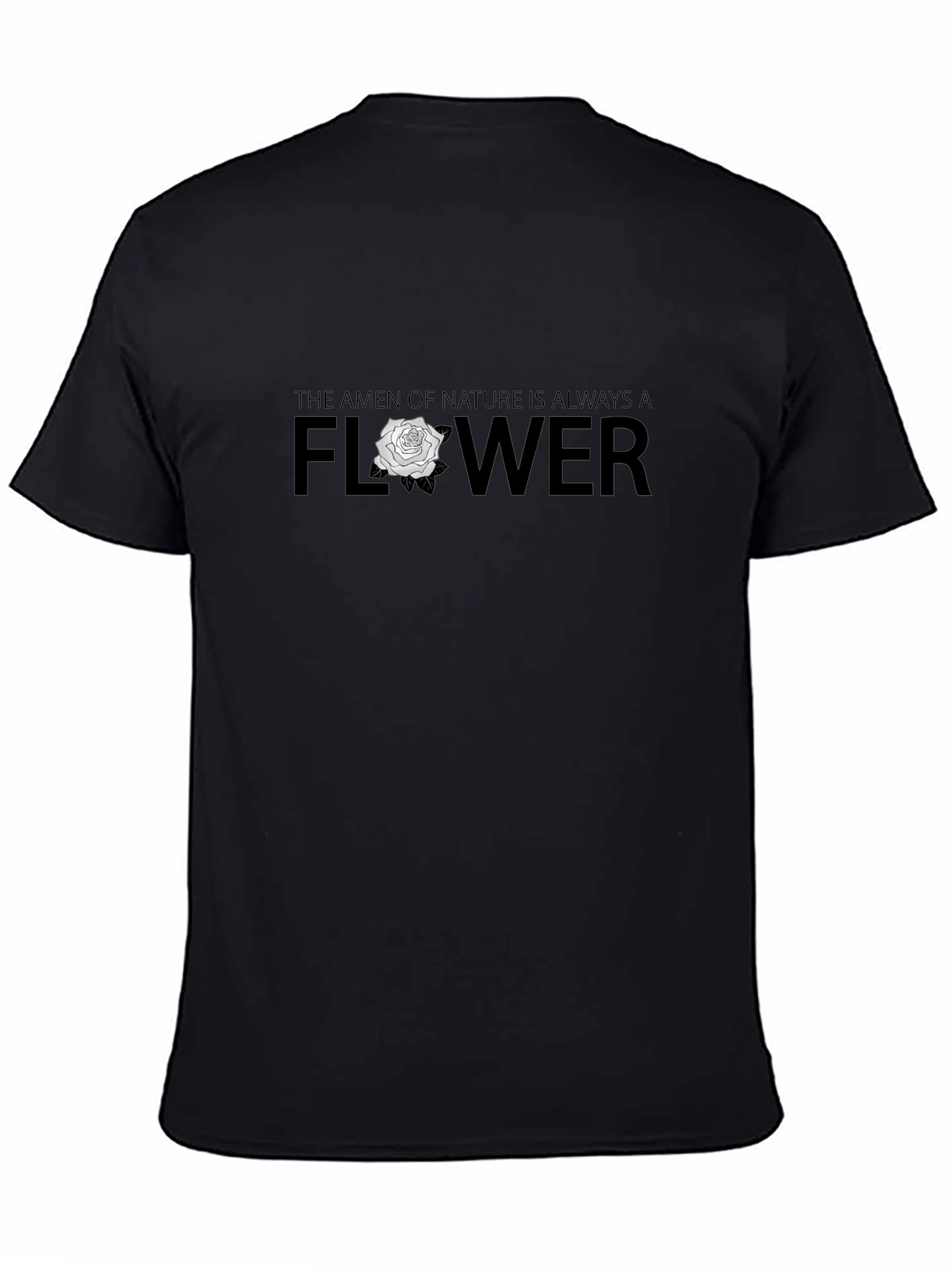 Natures Amen Flower Graphic Tee - Mens