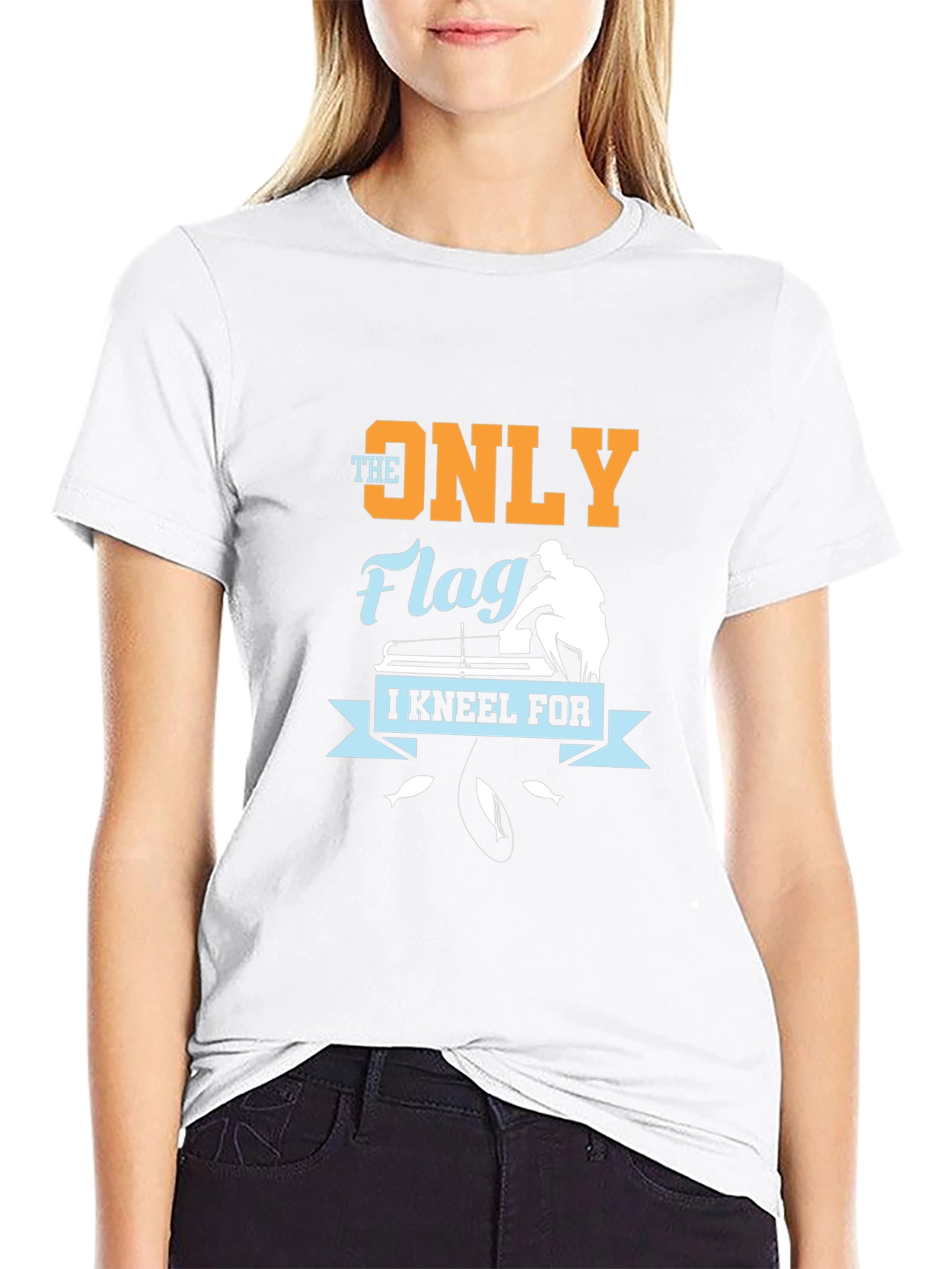 Fishing Flag Graphic T-Shirt: Fishermans Tee
