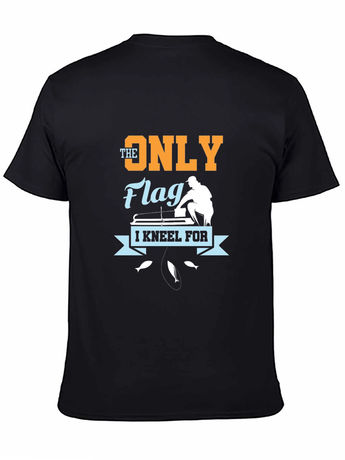 Fishing Flag Graphic T-Shirt: Fishermans Tee