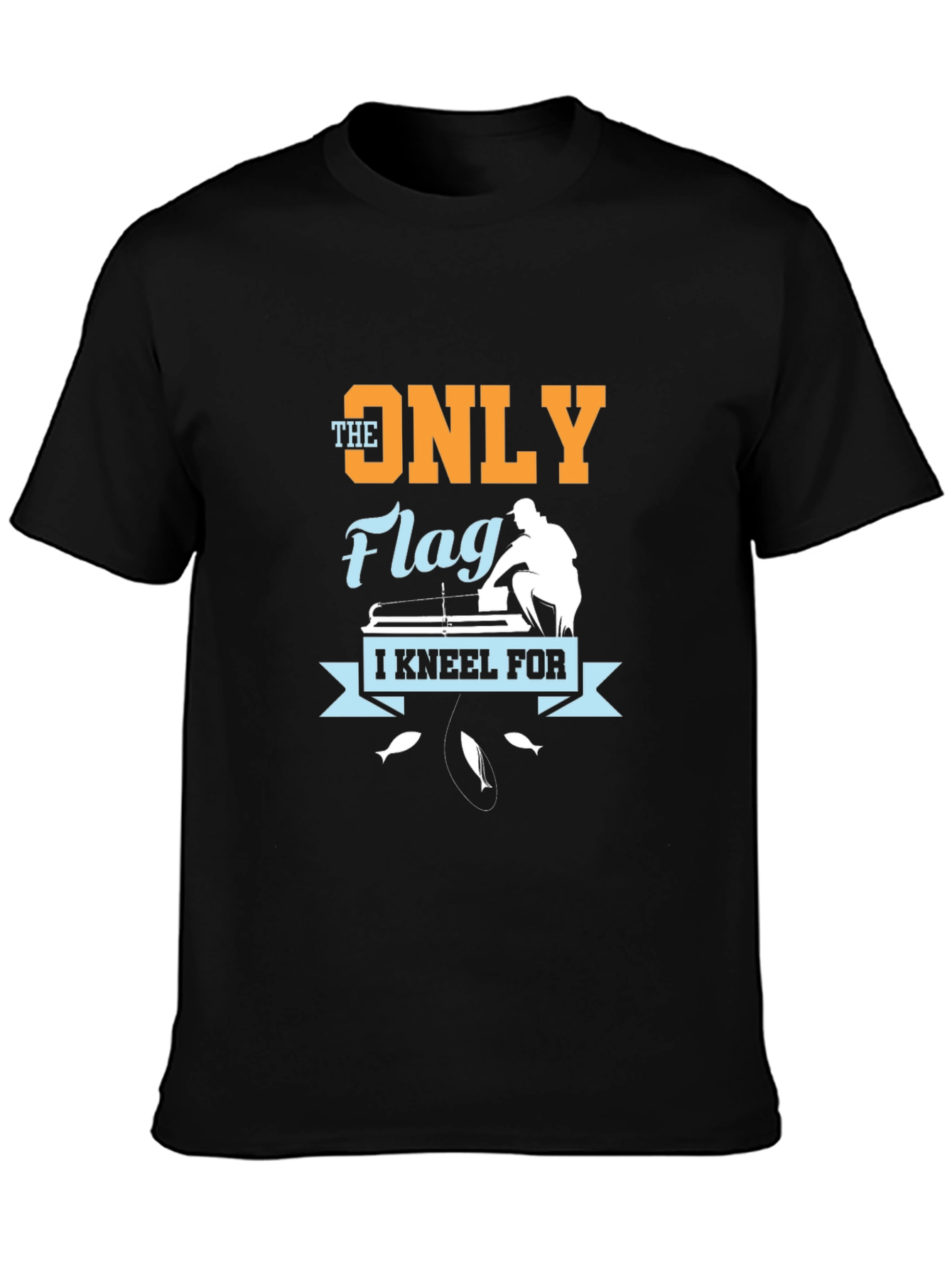Fishing Flag Graphic T-Shirt: Fishermans Tee