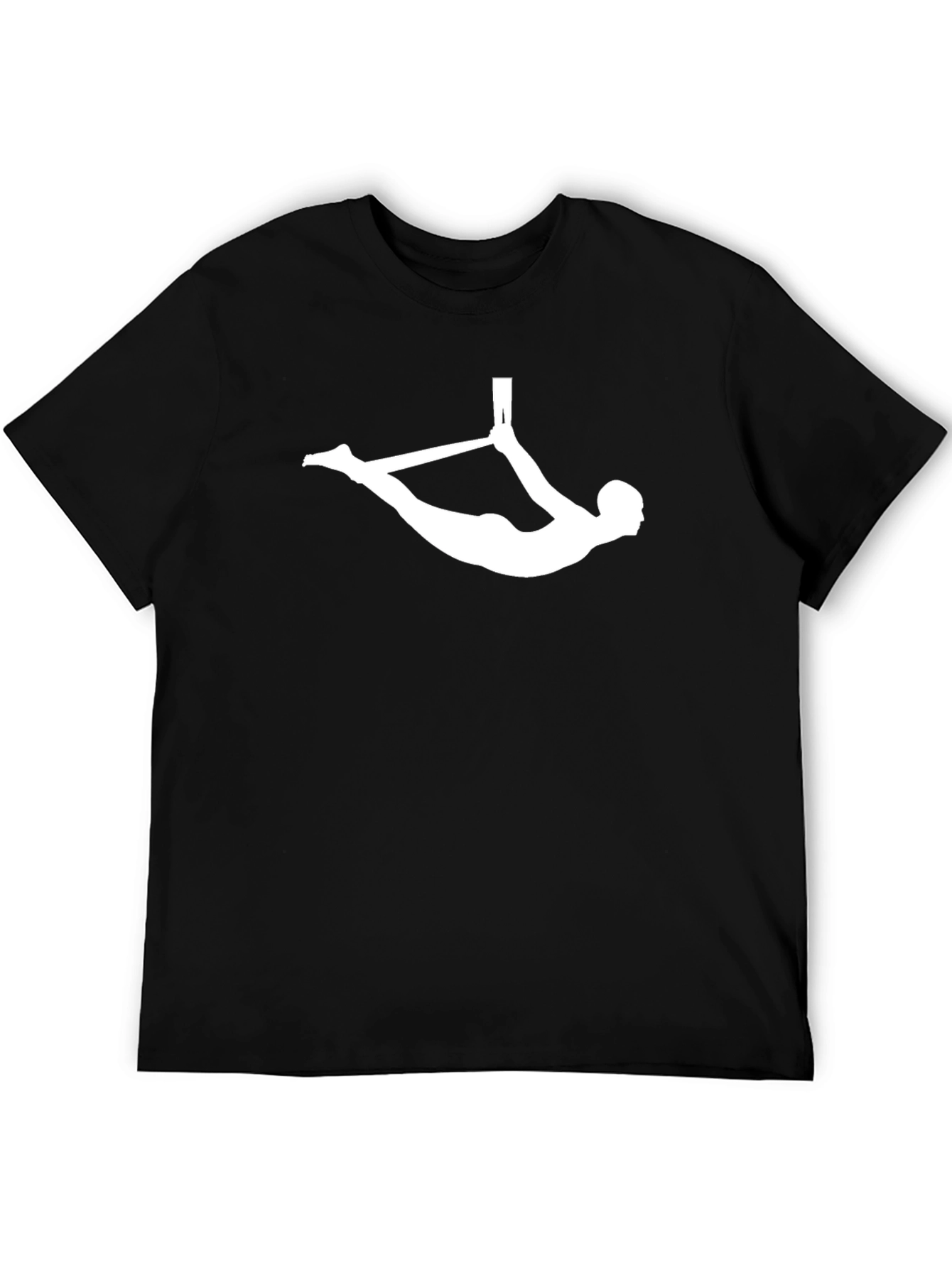 Aerial Acrobat T-Shirt - Black Cotton Gymnastics Tee