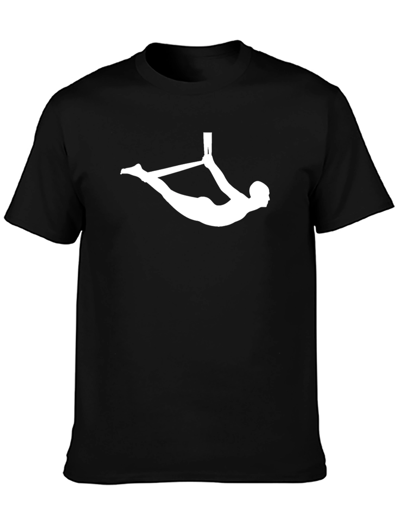 Aerial Acrobat T-Shirt - Black Cotton Gymnastics Tee