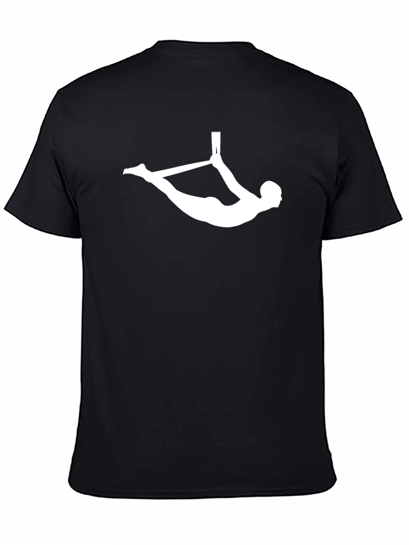 Aerial Acrobat T-Shirt - Black Cotton Gymnastics Tee