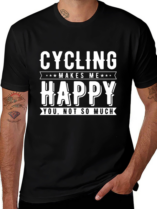 Cycling Makes Me Happy T-Shirt