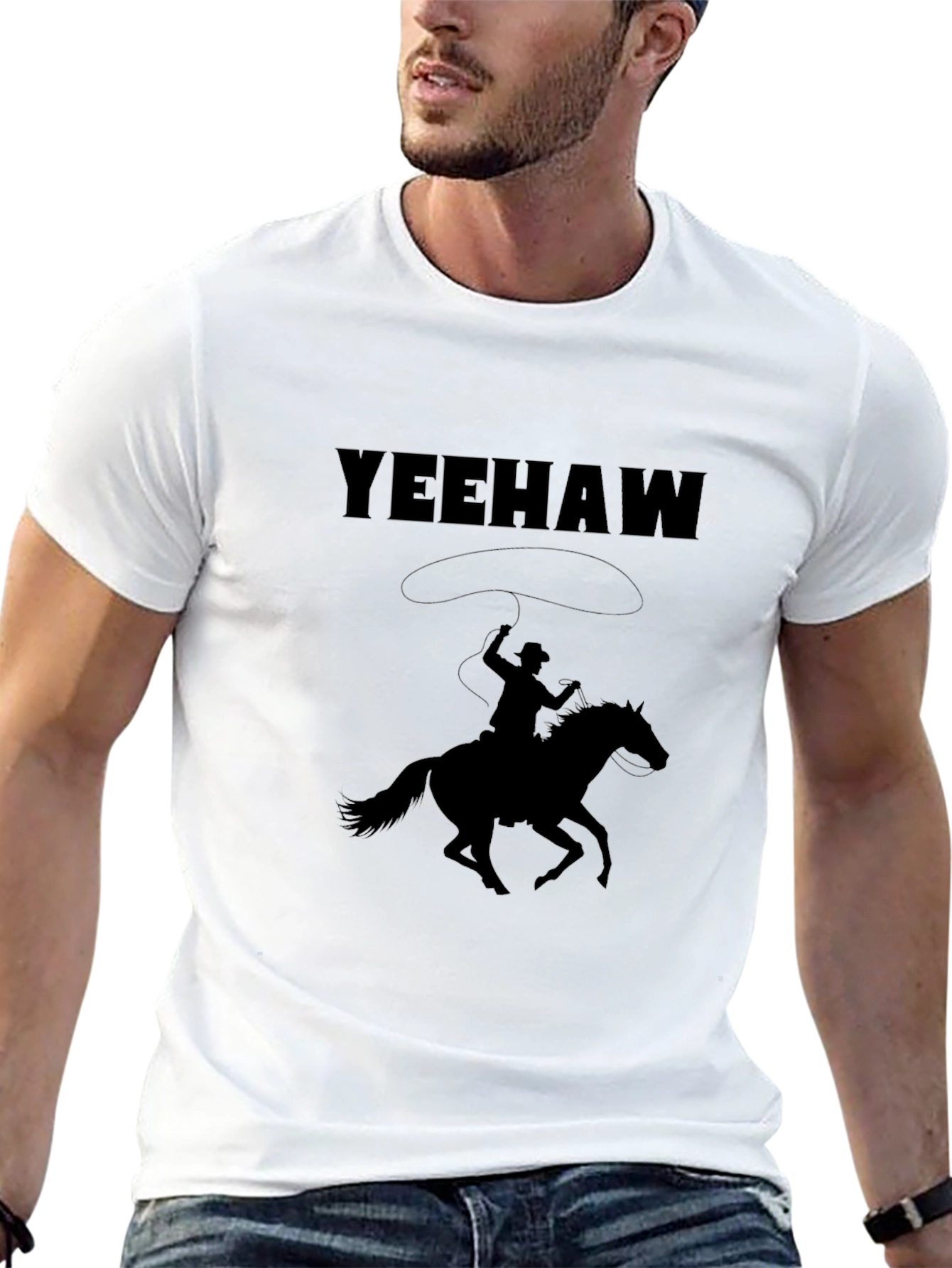 Yeehaw Cowboy T-Shirt - Western Style Graphic Tee