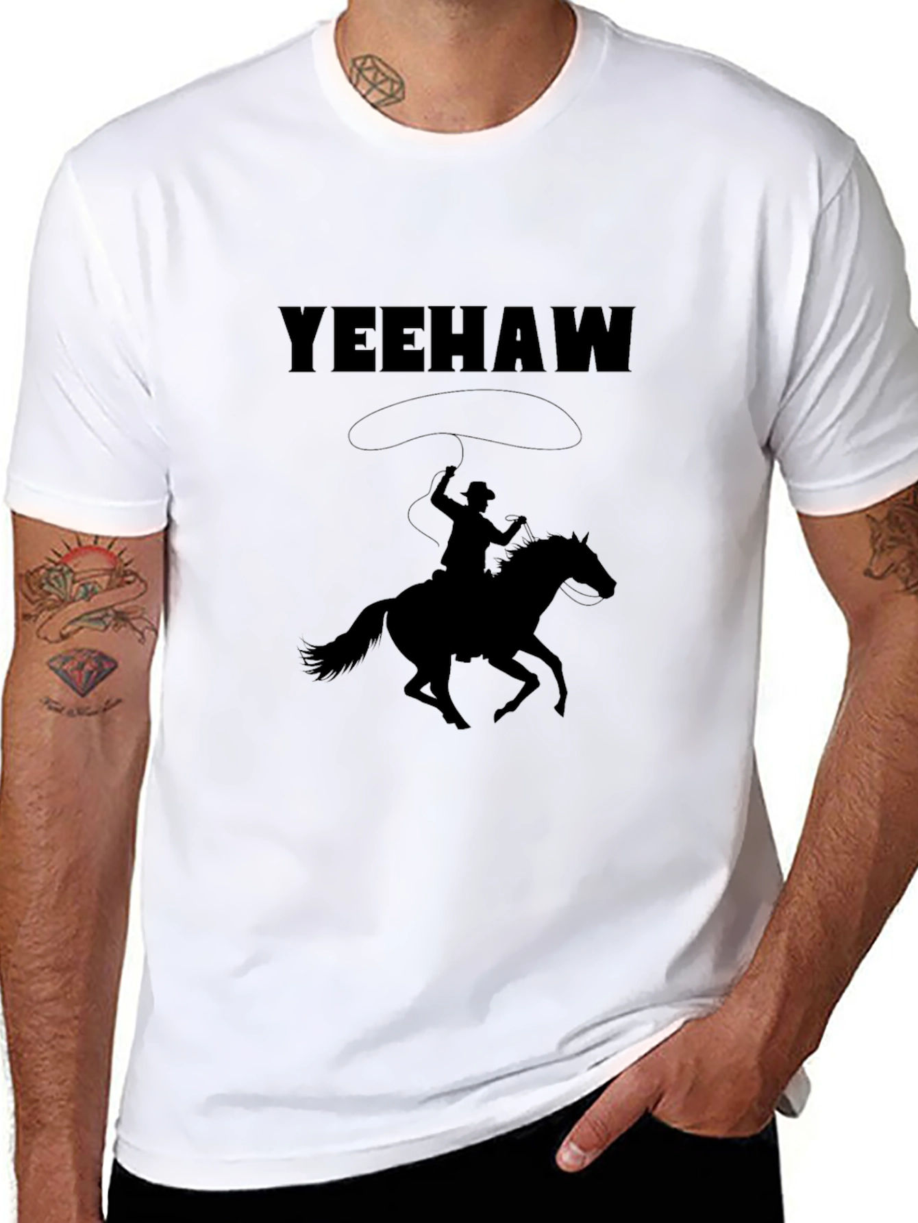 Yeehaw Cowboy T-Shirt - Western Style Graphic Tee