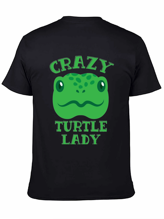 Crazy Turtle Lady T-Shirt - Fun Graphic Tee